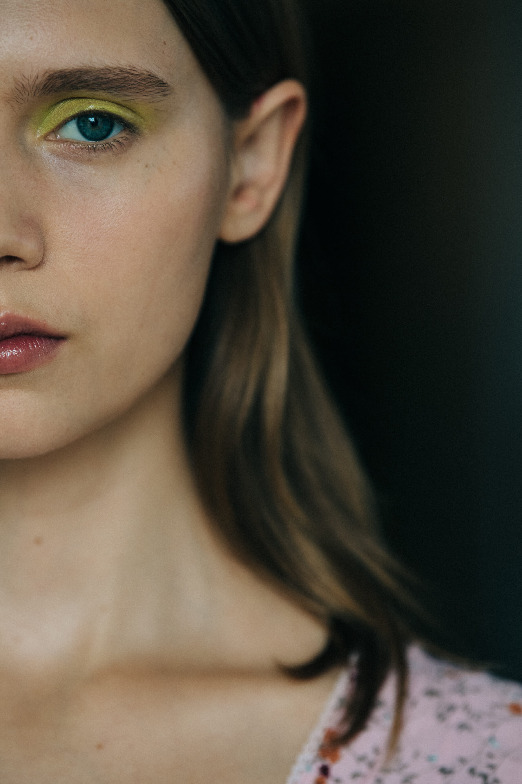 Sasha Frolova backstage at Mansur Gavriel