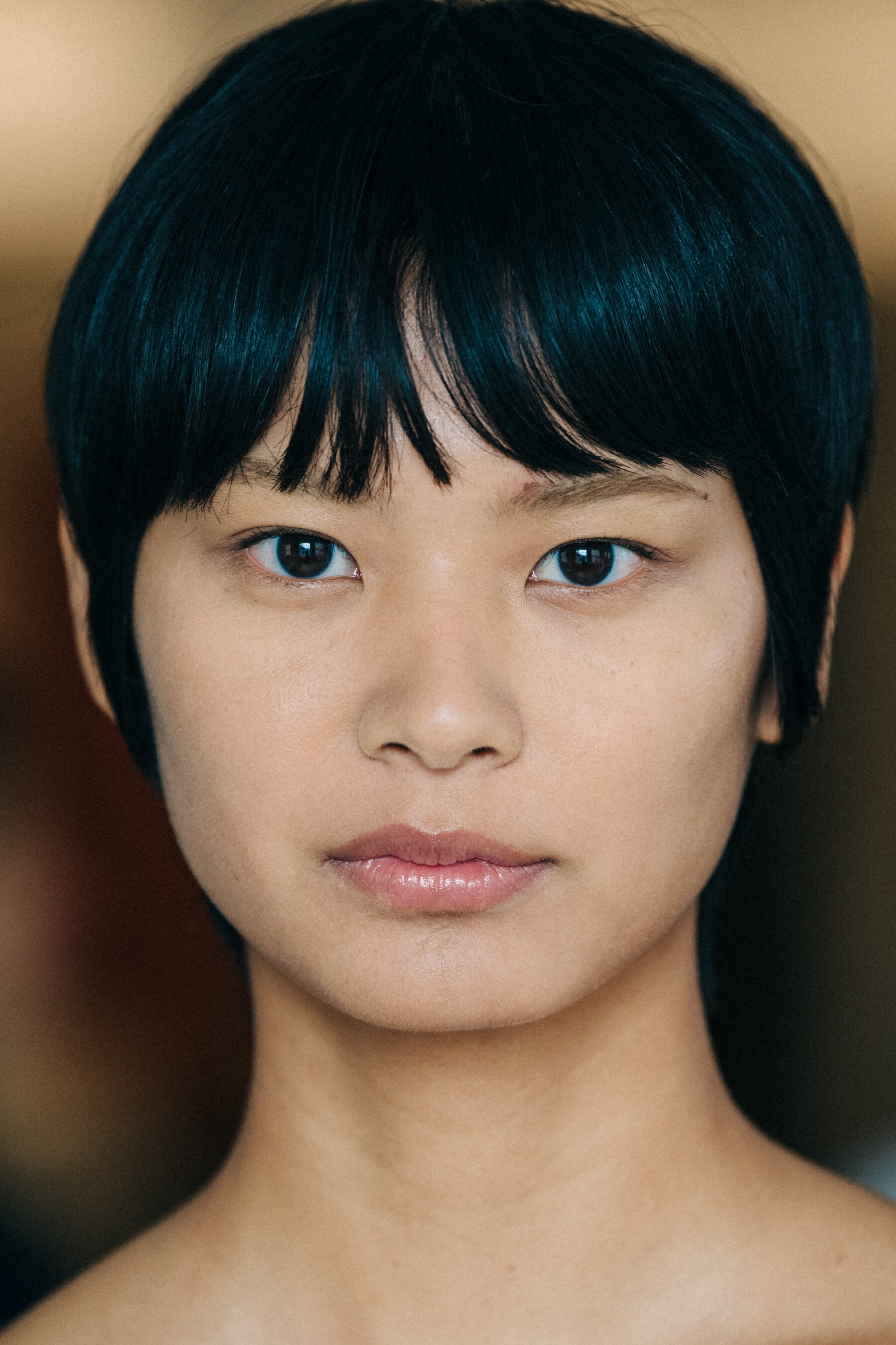 Michelle Phanh backstage at Mansur Gavriel