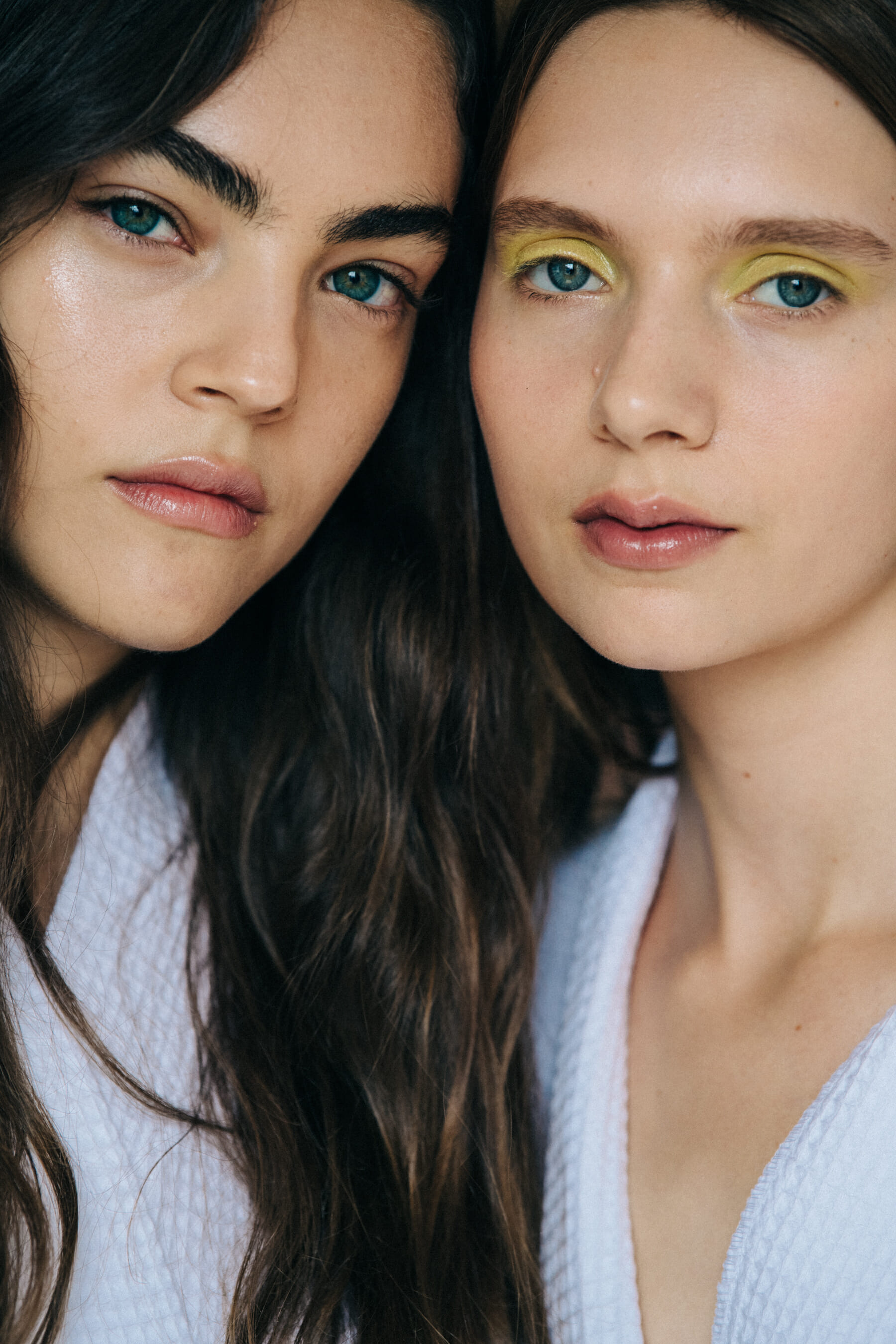 Sasha Frolova backstage at Mansur Gavriel