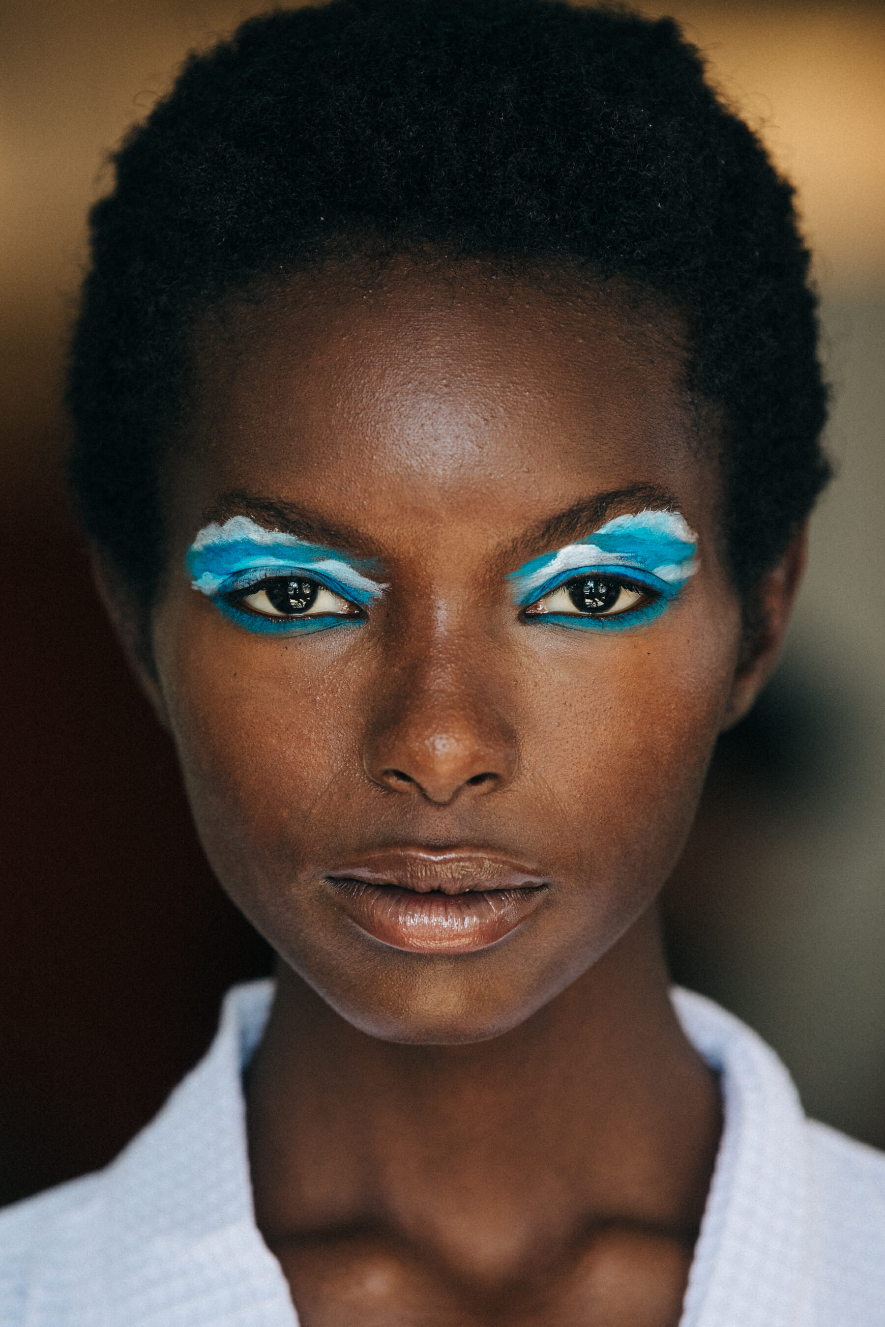 Vaquel Tyies backstage at Mansur Gavriel
