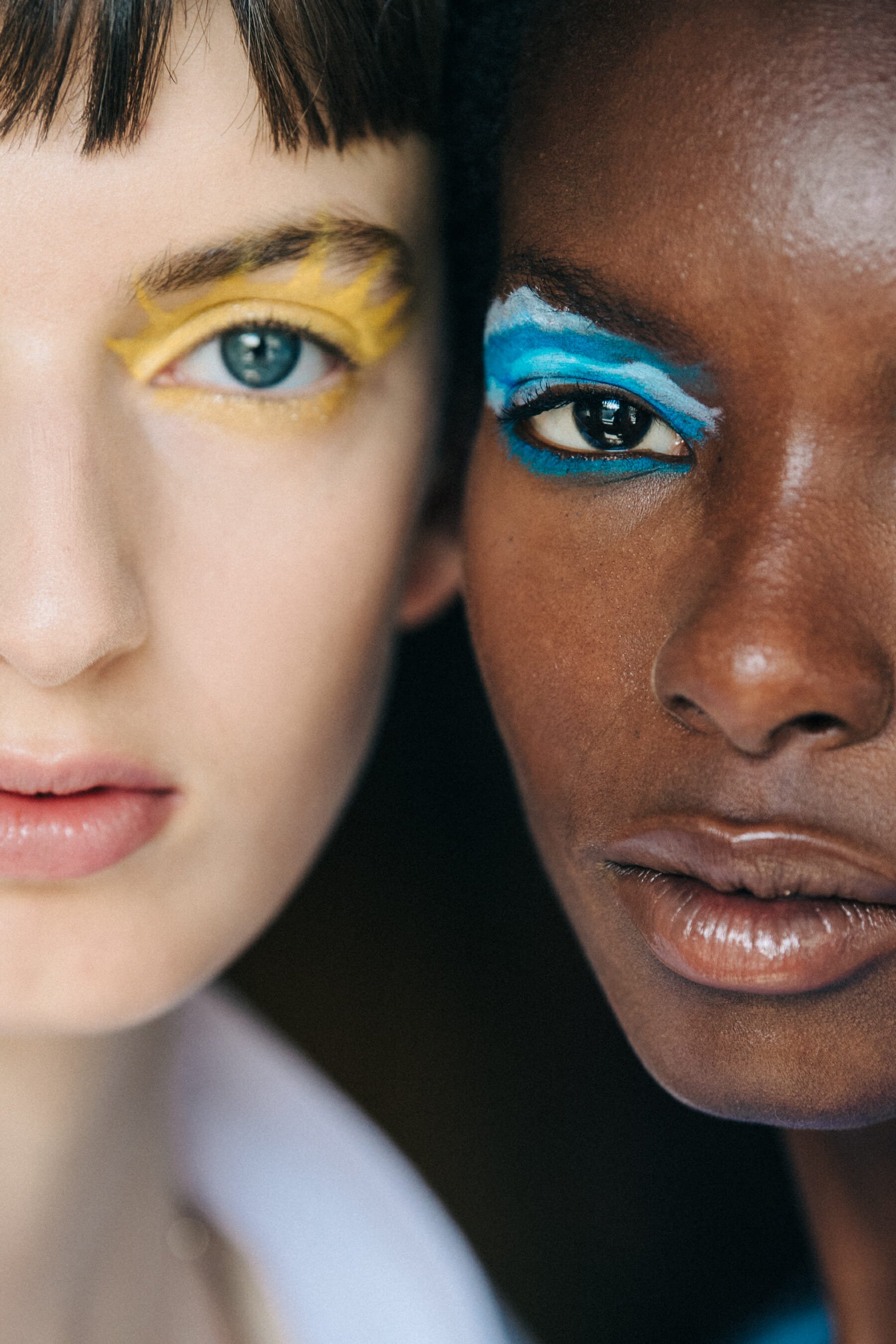 Maisie Dunlop backstage at Mansur Gavriel