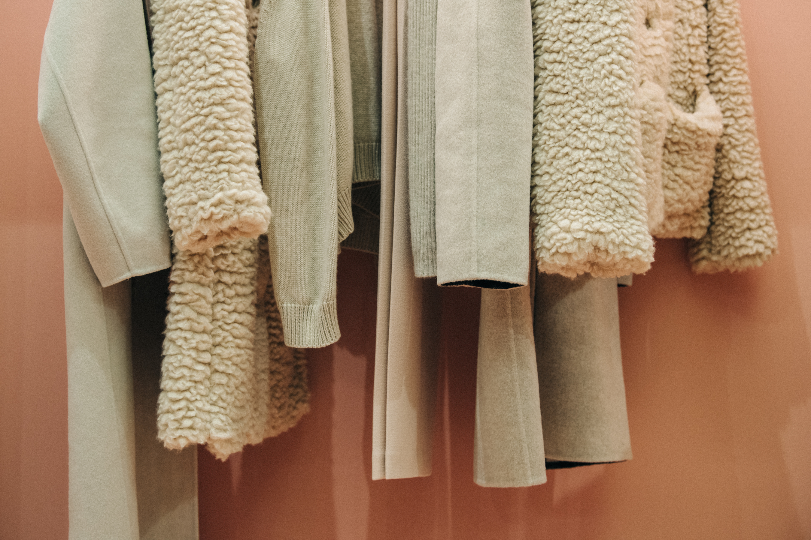 Clothes hanging at Mansur Gavriel