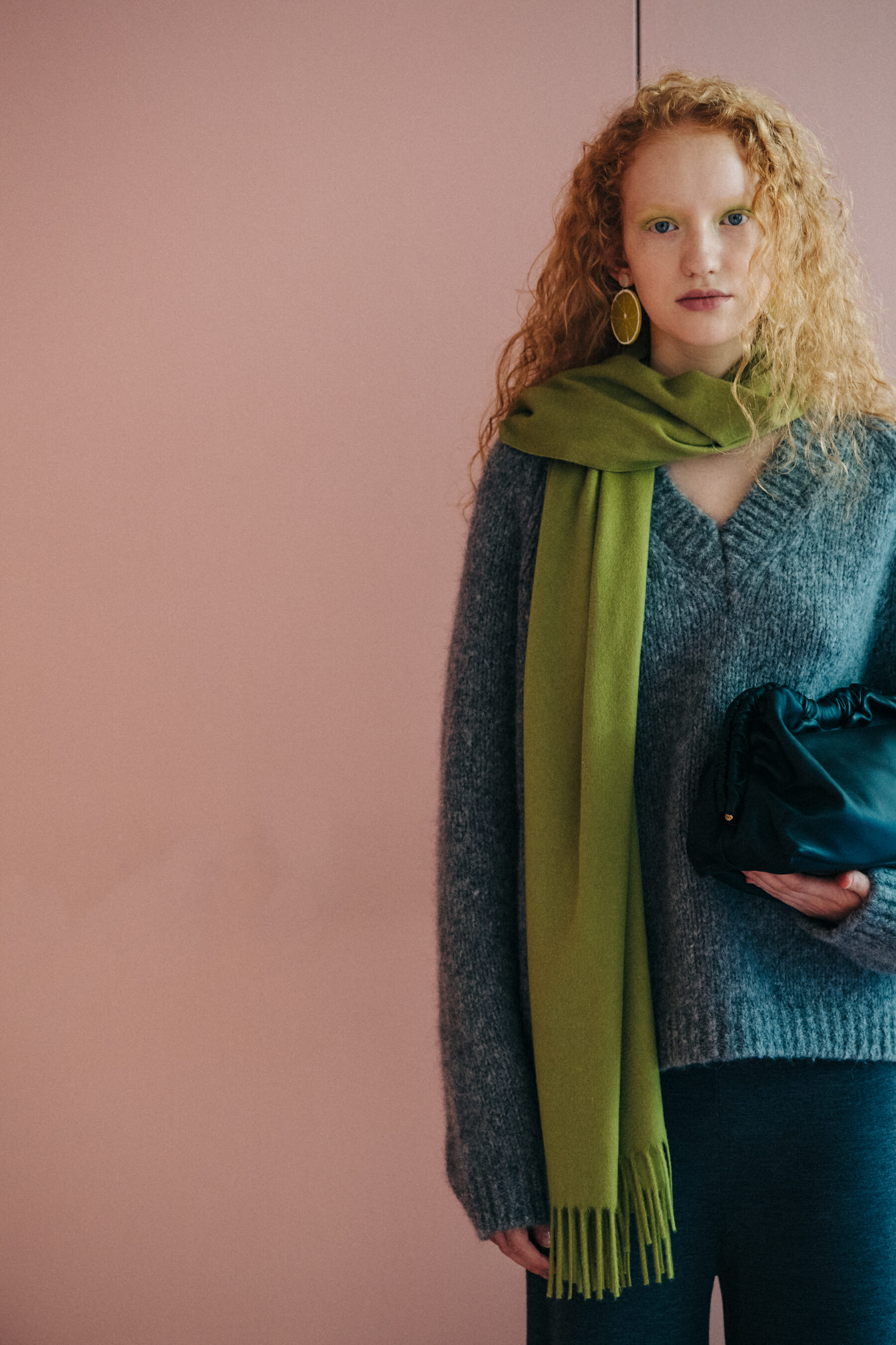 Ruth Mara Bouwmeester backstage at Mansur Gavriel