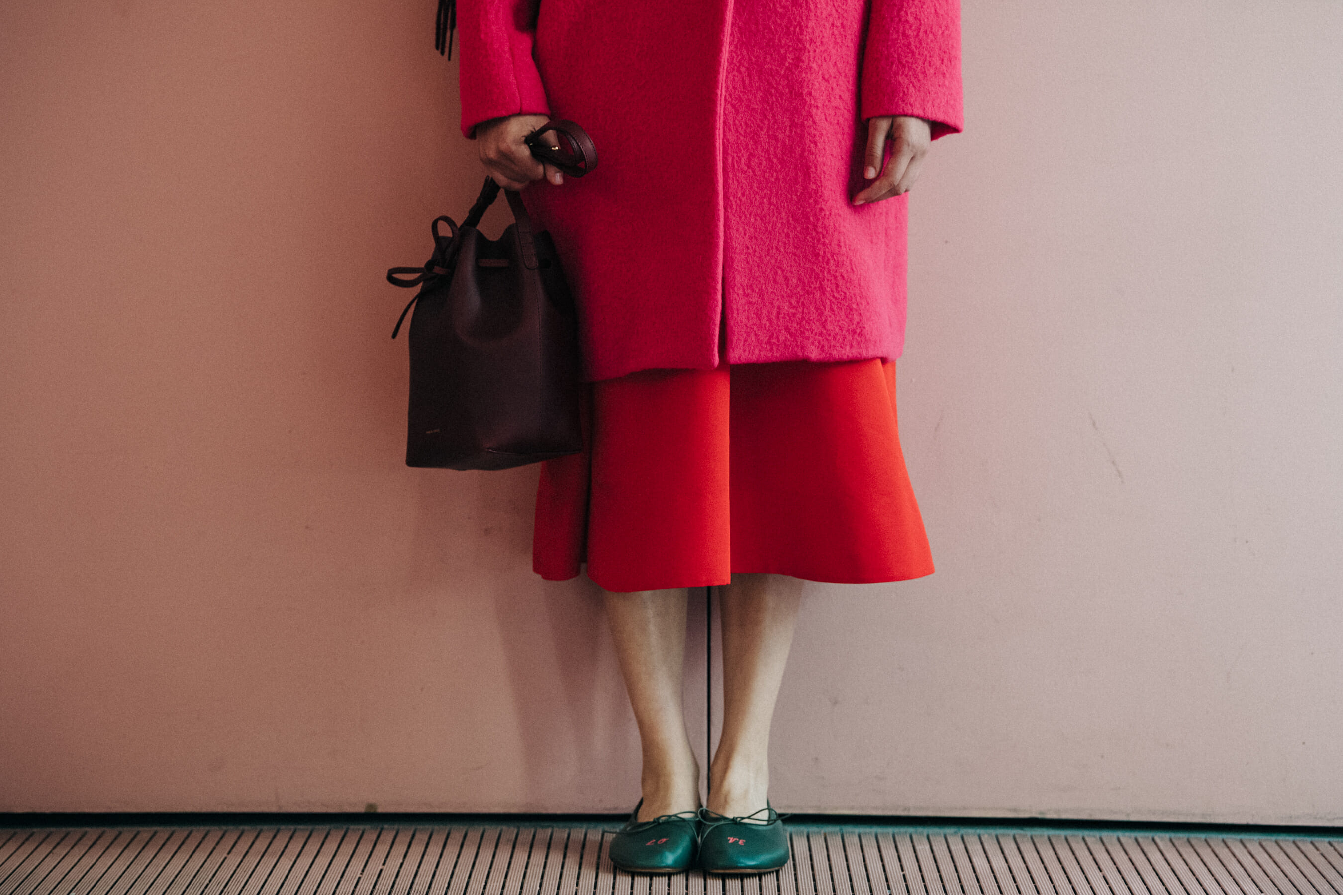 Wilson Gay backstage at Mansur Gavriel