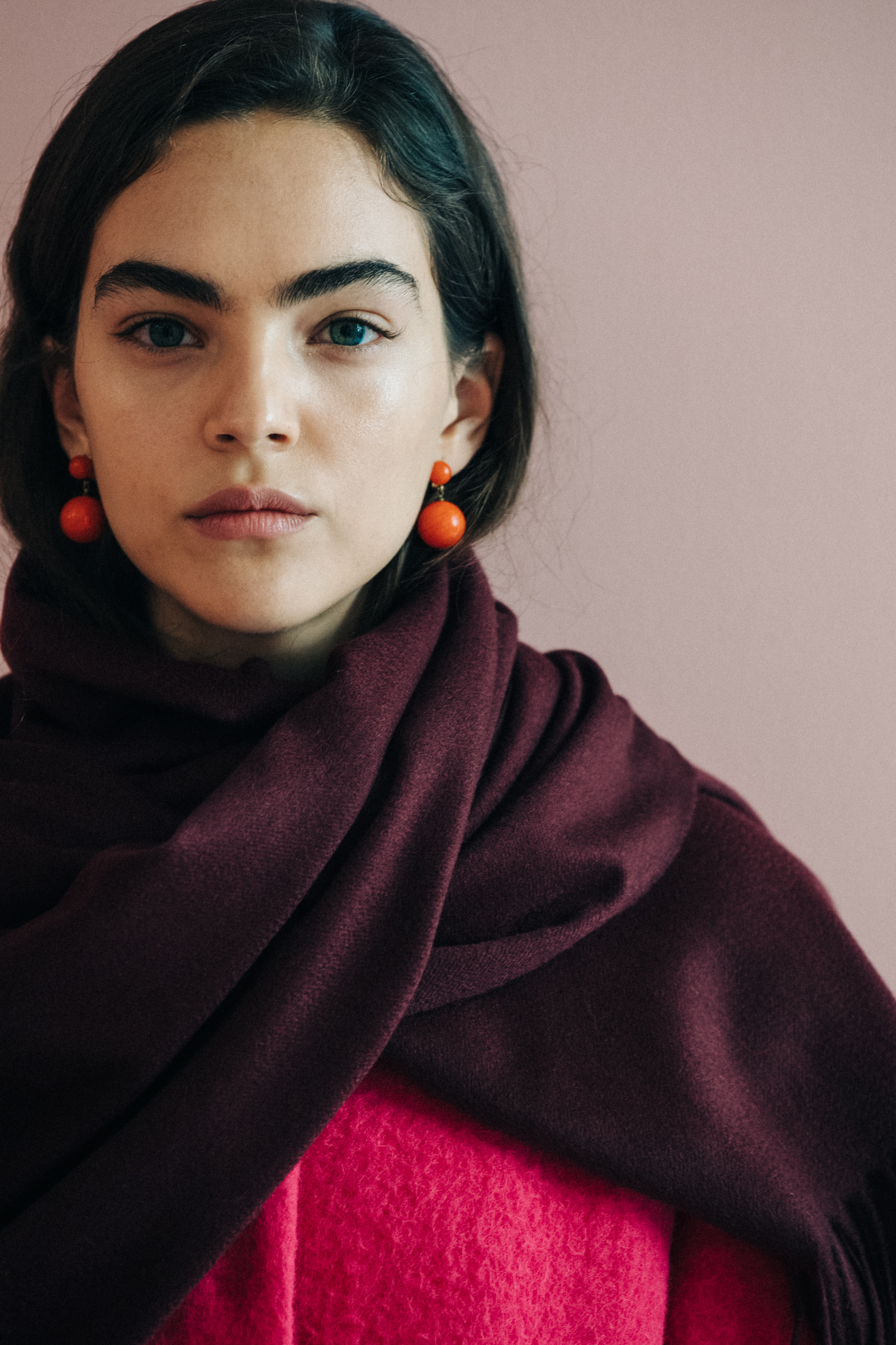 Wilson Gay backstage at Mansur Gavriel