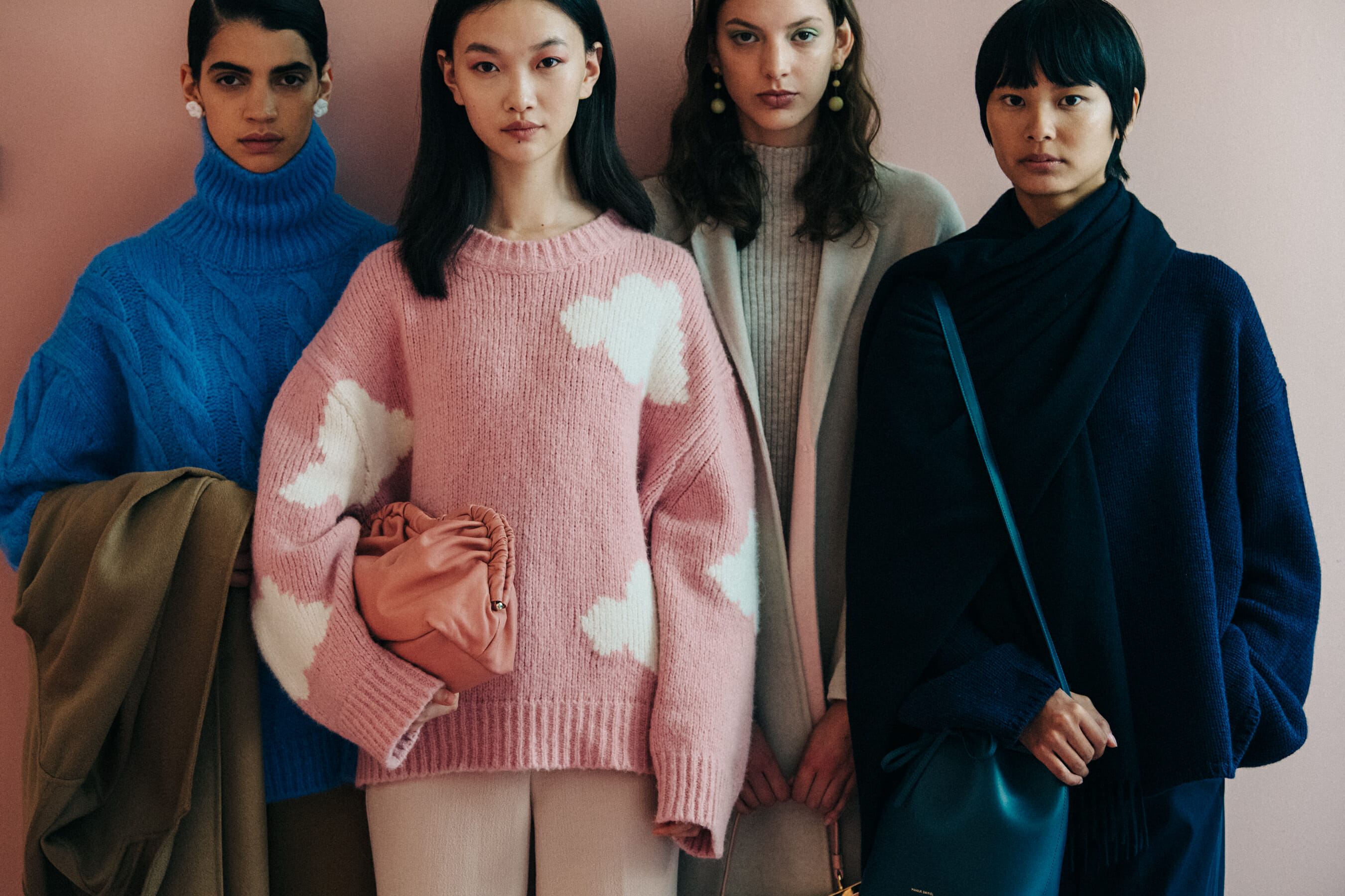 Irene Guarenas backstage at Mansur Gavriel
