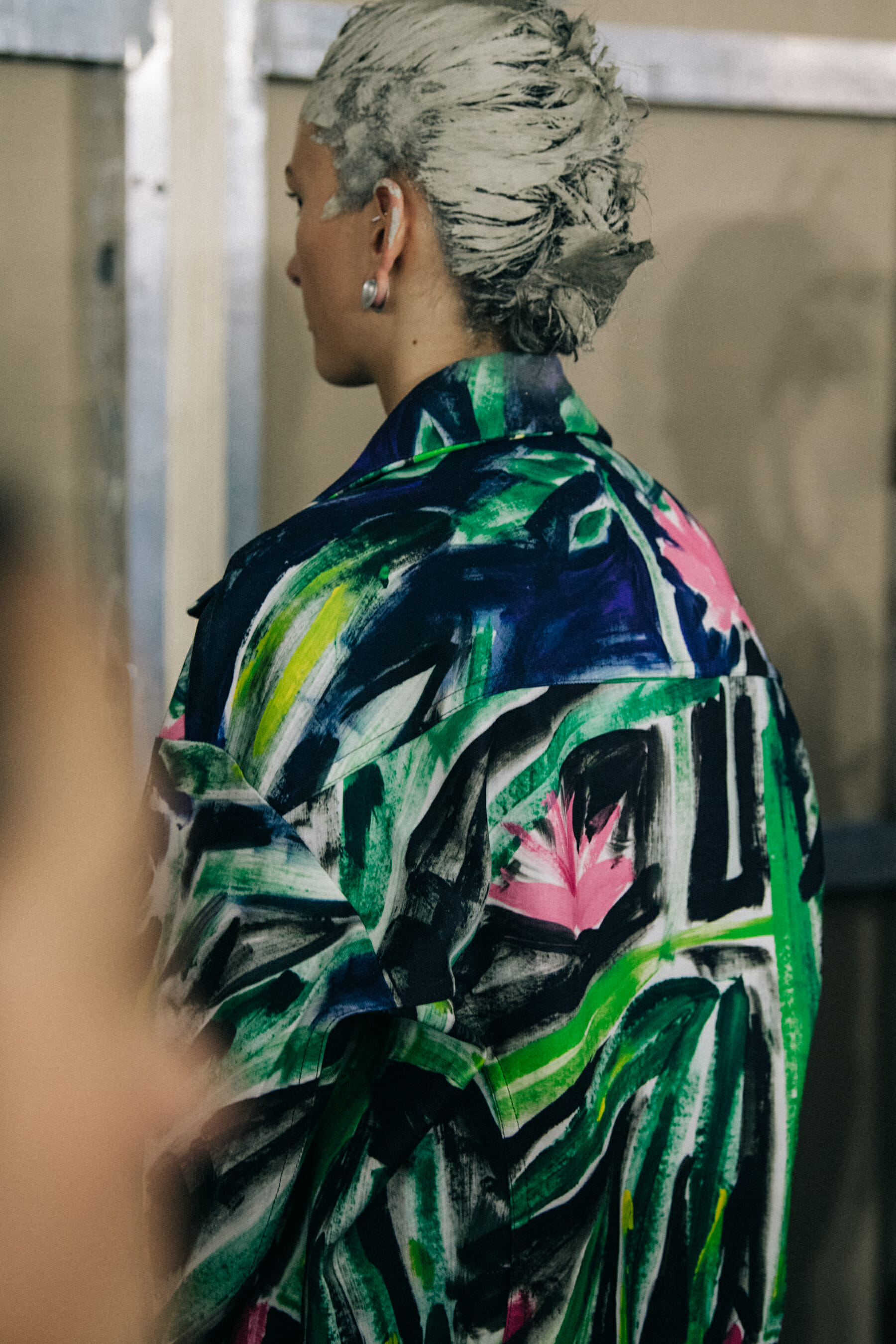 Models wearing colourful dresses at Marni