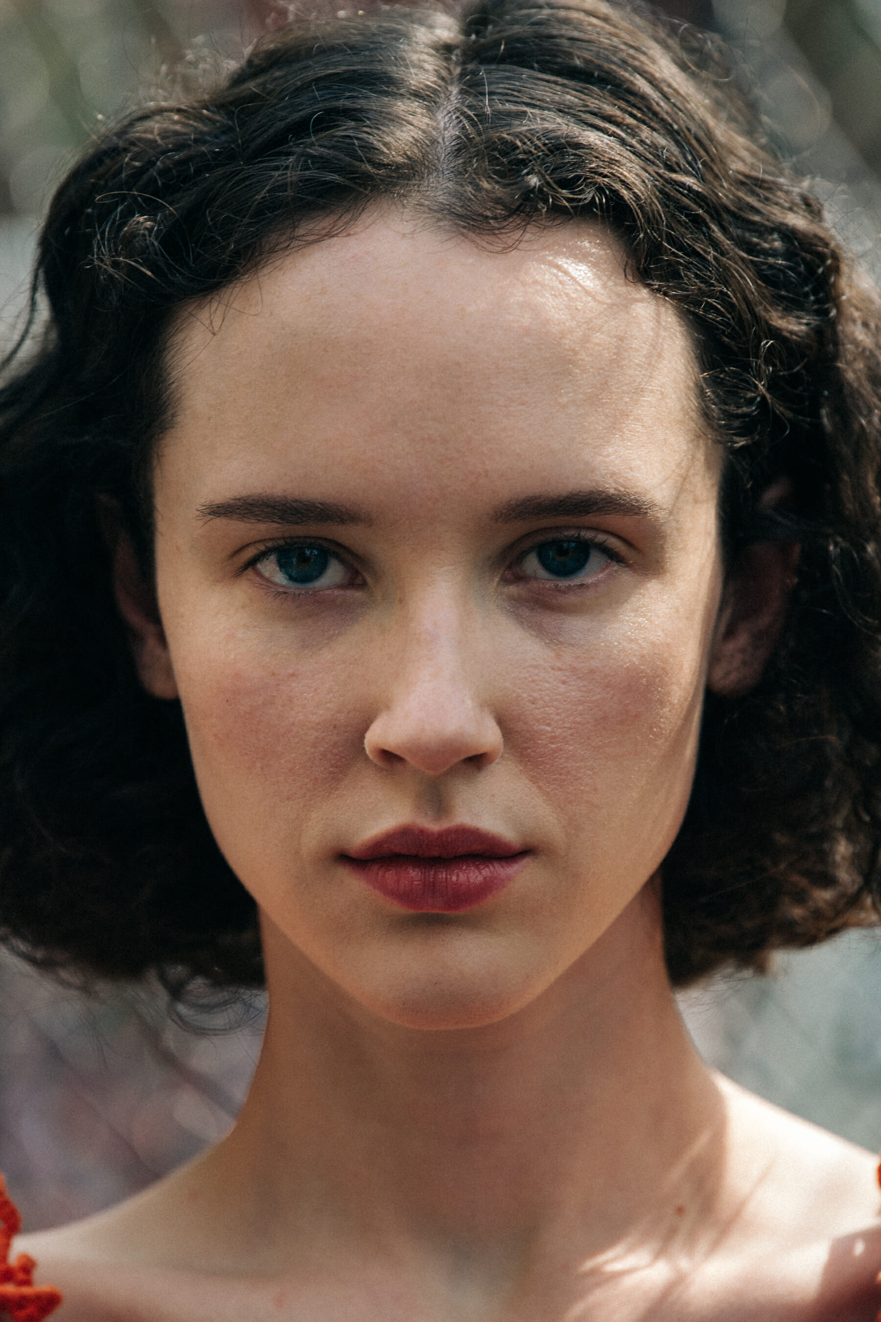 Charlotte O'Donnell backstage at Maryam Nassir Zadeh