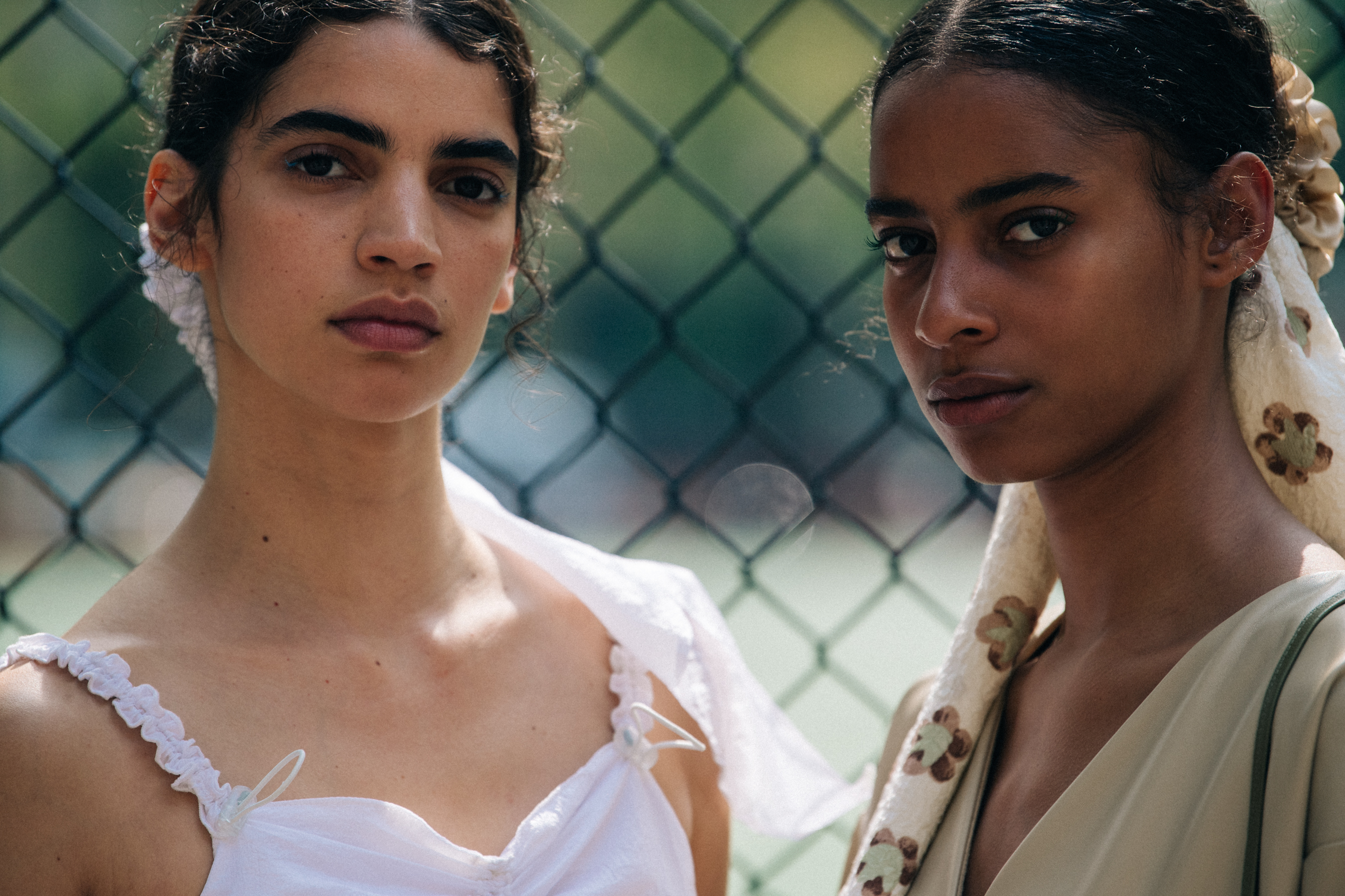 Irene Guarenas backstage at Maryam Nassir Zadeh