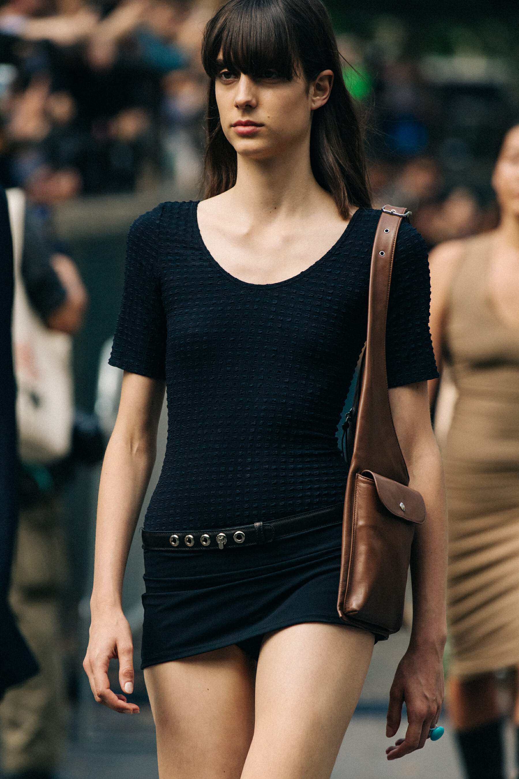 Model wearing dress at Maryam Nassir Zadeh