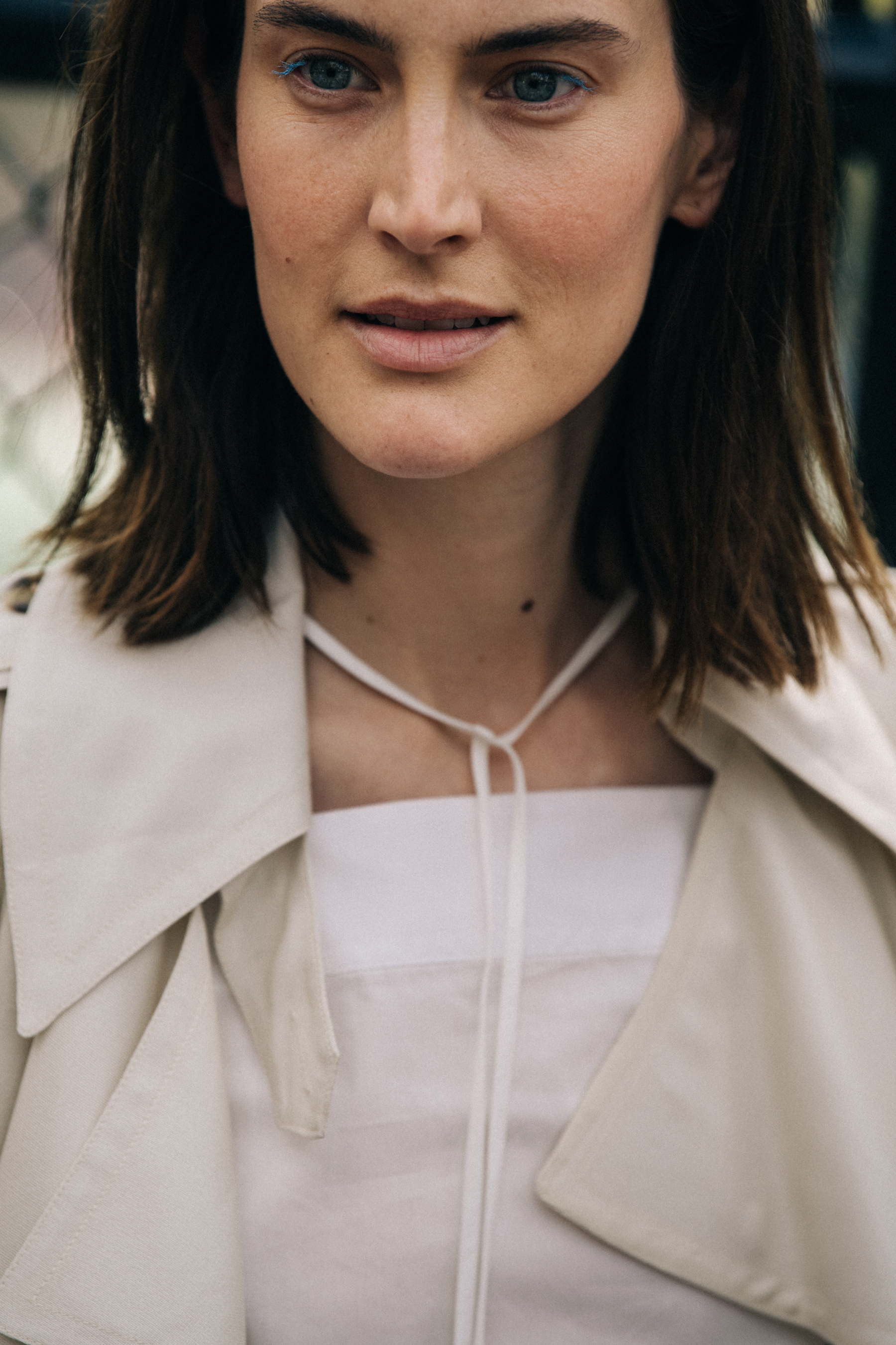 Jane Moseley backstage at Maryam Nassir Zadeh