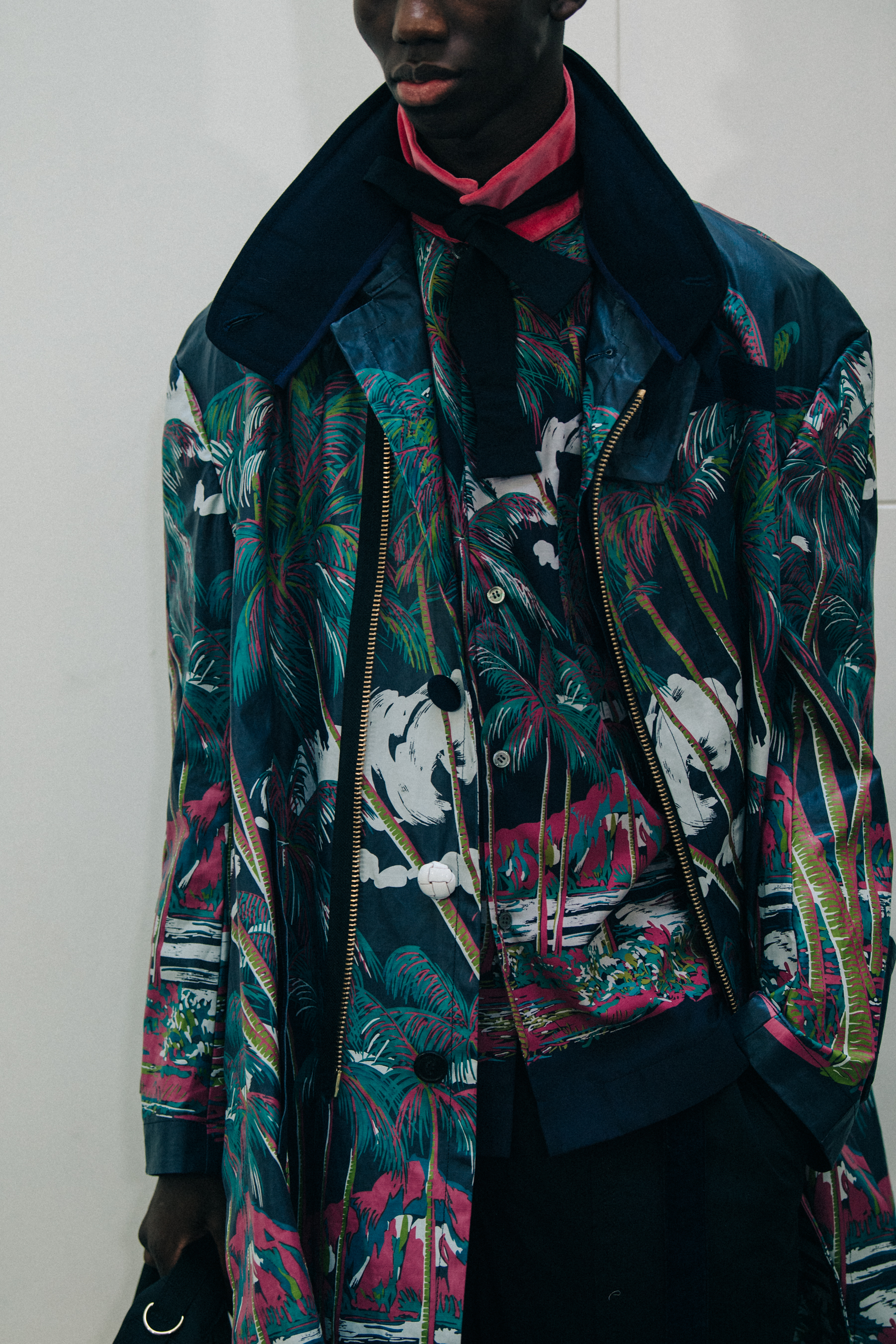 Models wearing Sacai outfits