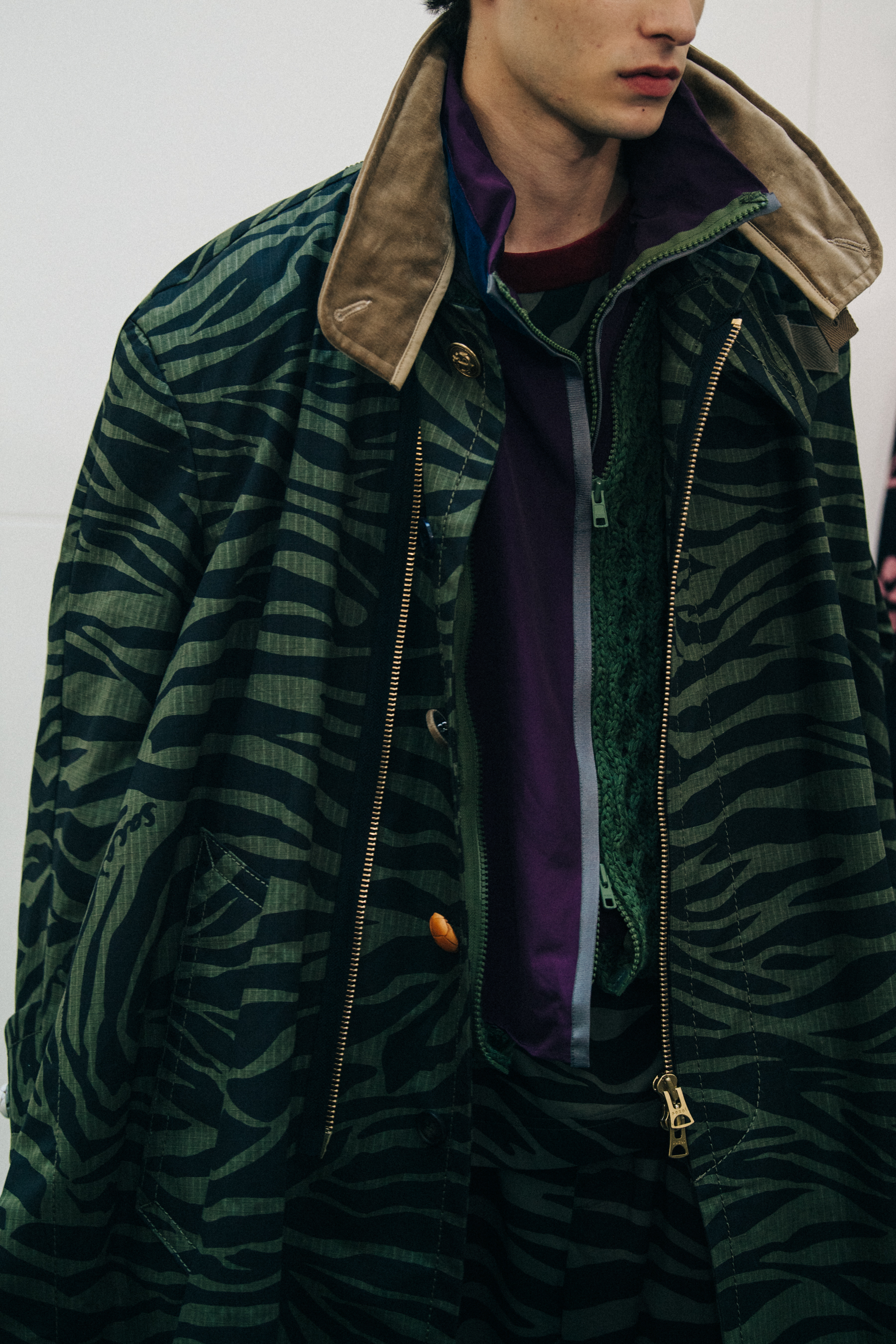 Models wearing Sacai outfits