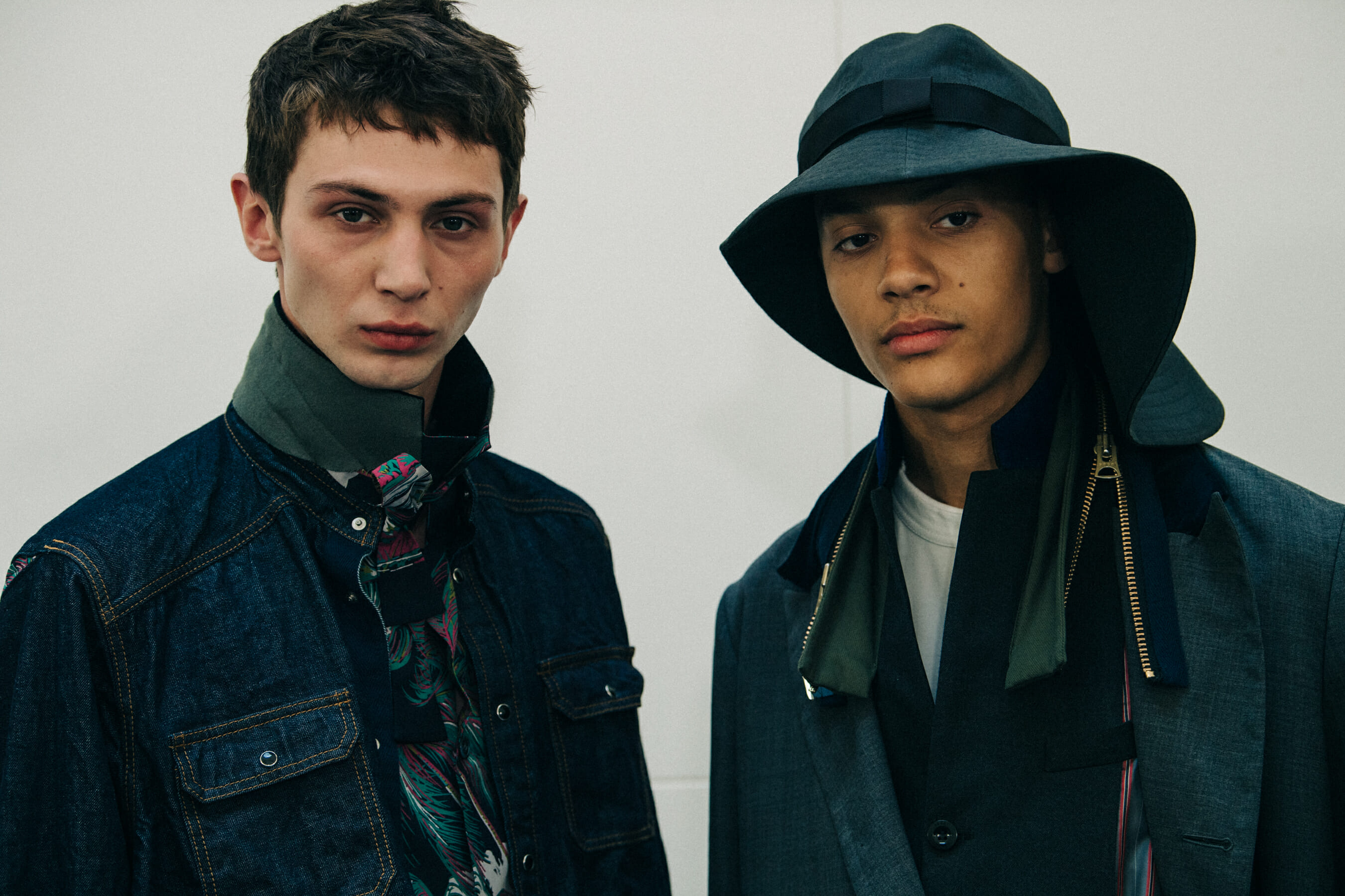 Willow Barrett backstage at Sacai