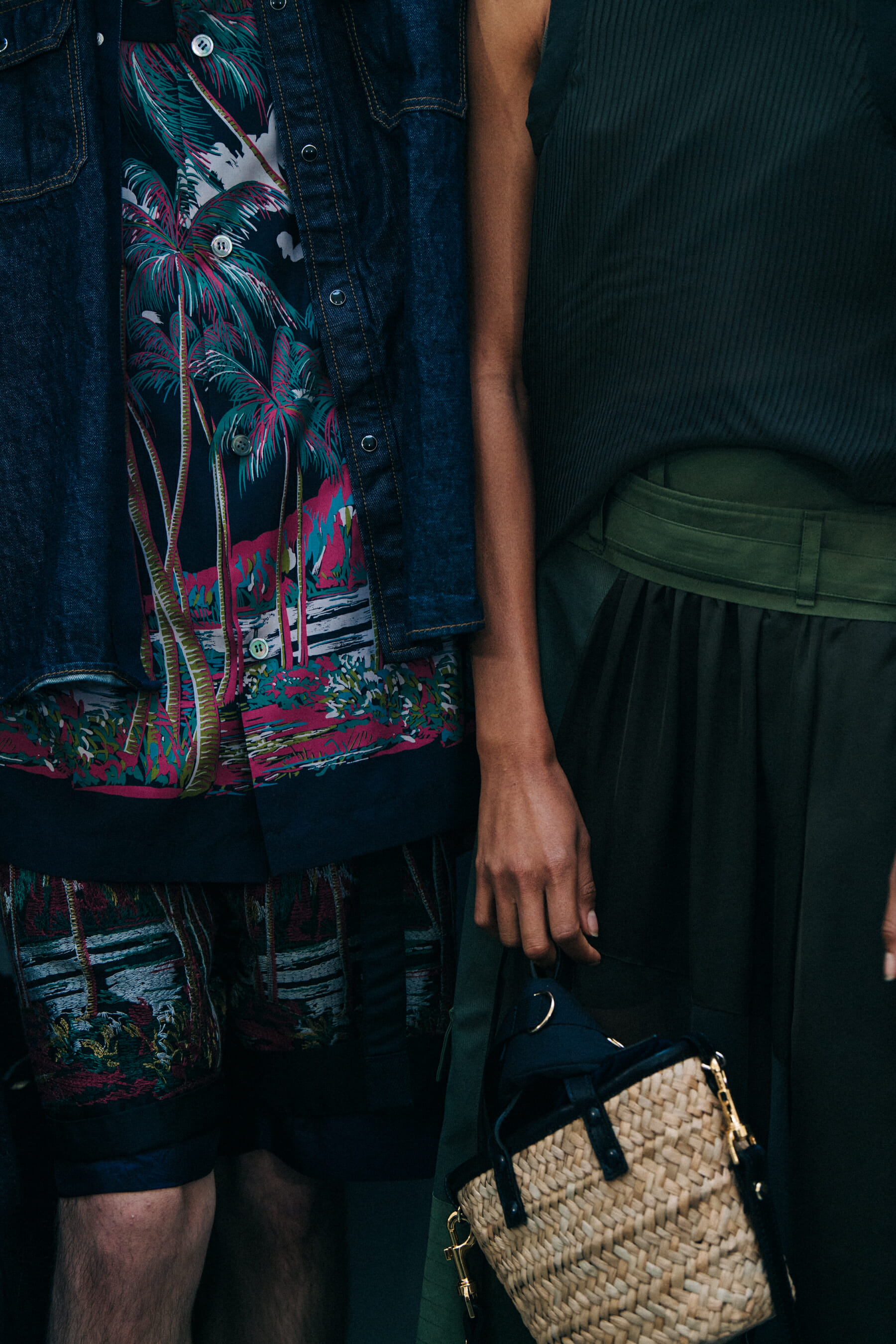Adesuwa Aighewi backstage at Sacai