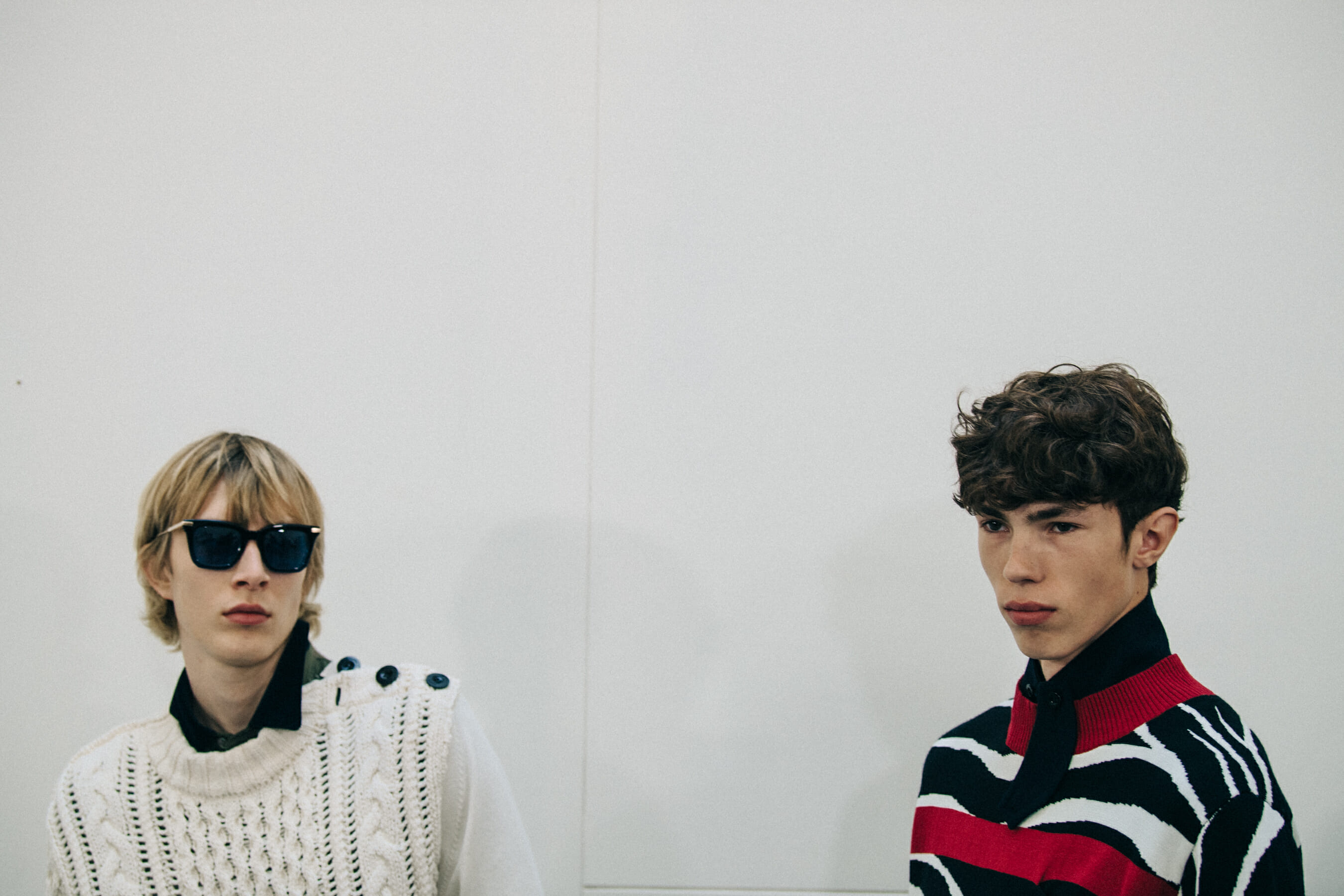 Models wearing Sacai outfits