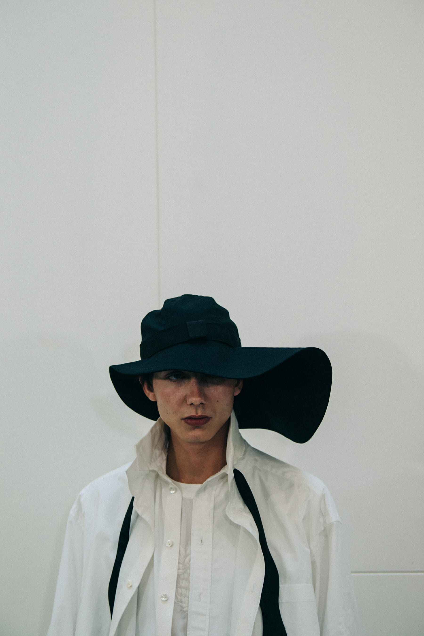 Paul Hameline Vilgrain backstage at Sacai