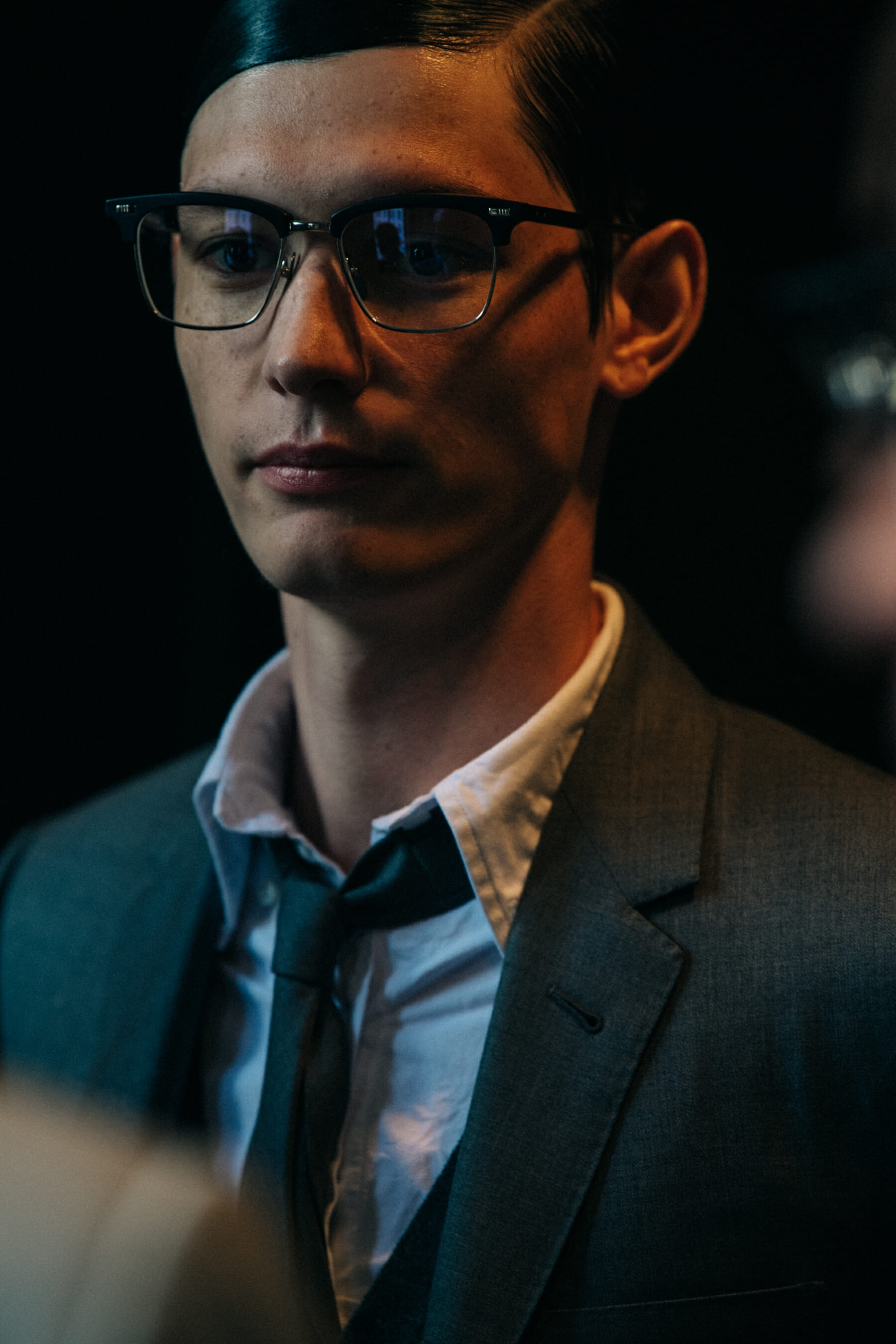 Models wearing Thom Browne suits