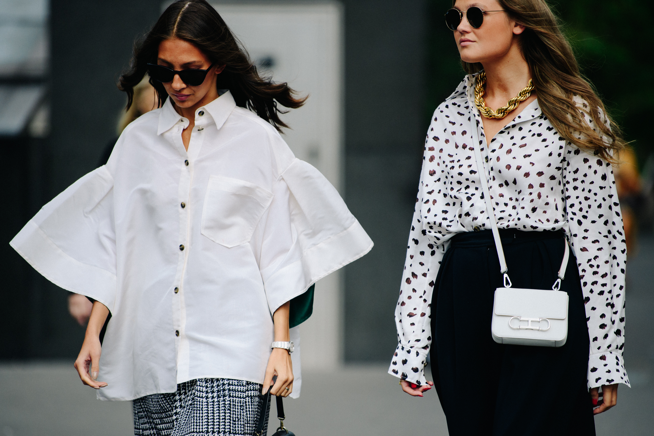 Woman wearing white shirt