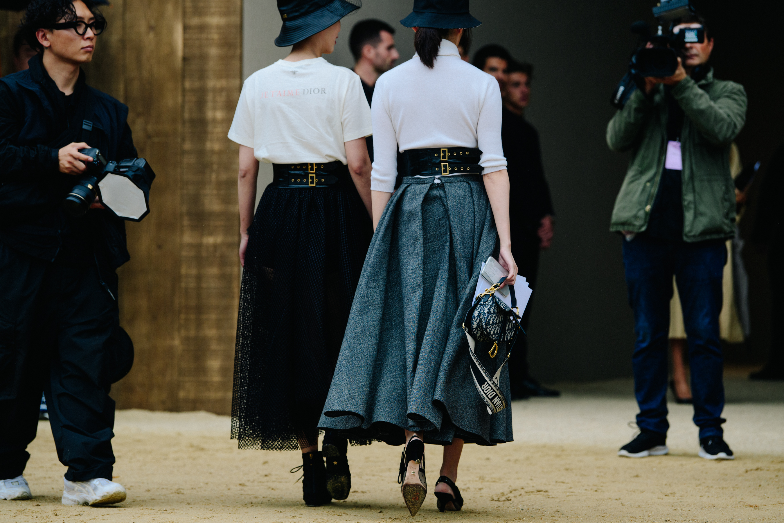 Twins wearing Christian Dior
