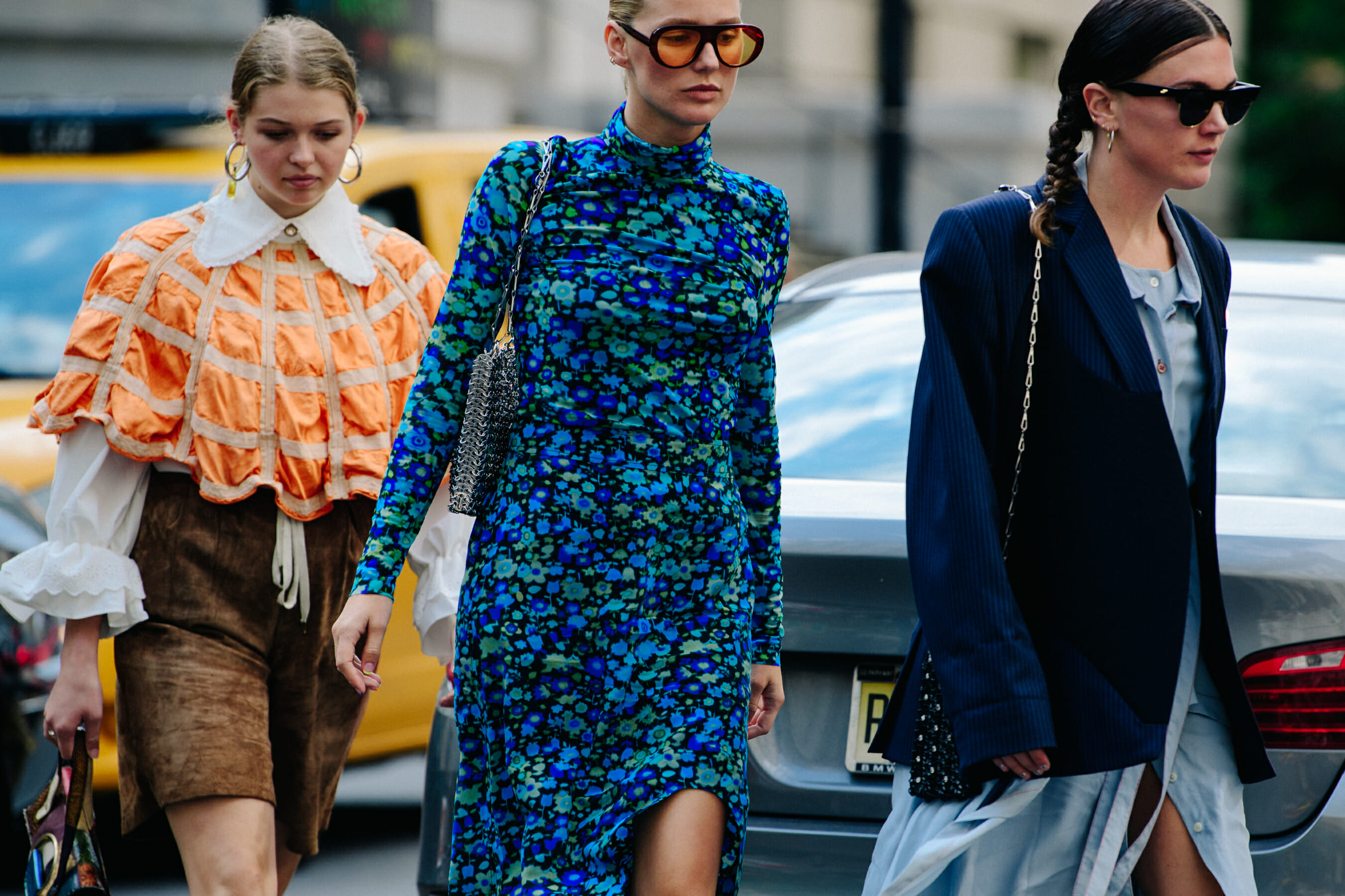 Women wearing colourful outfits