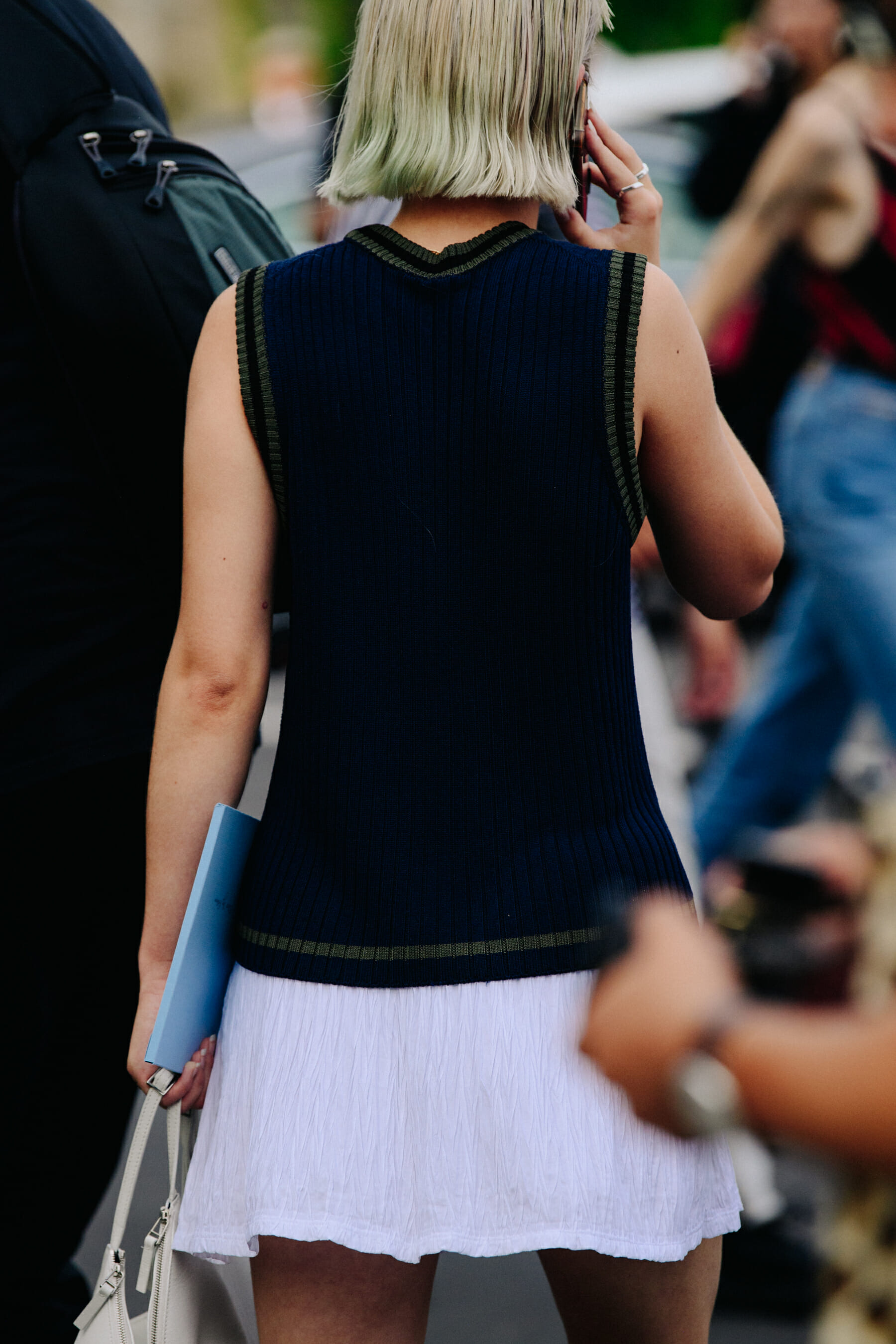 Norwegian editor wearing wool vest
