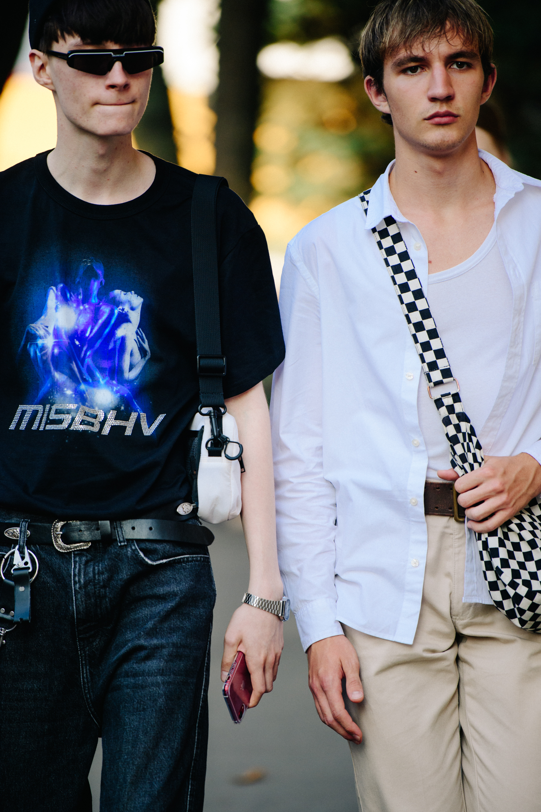 Two men wearing Misbhv