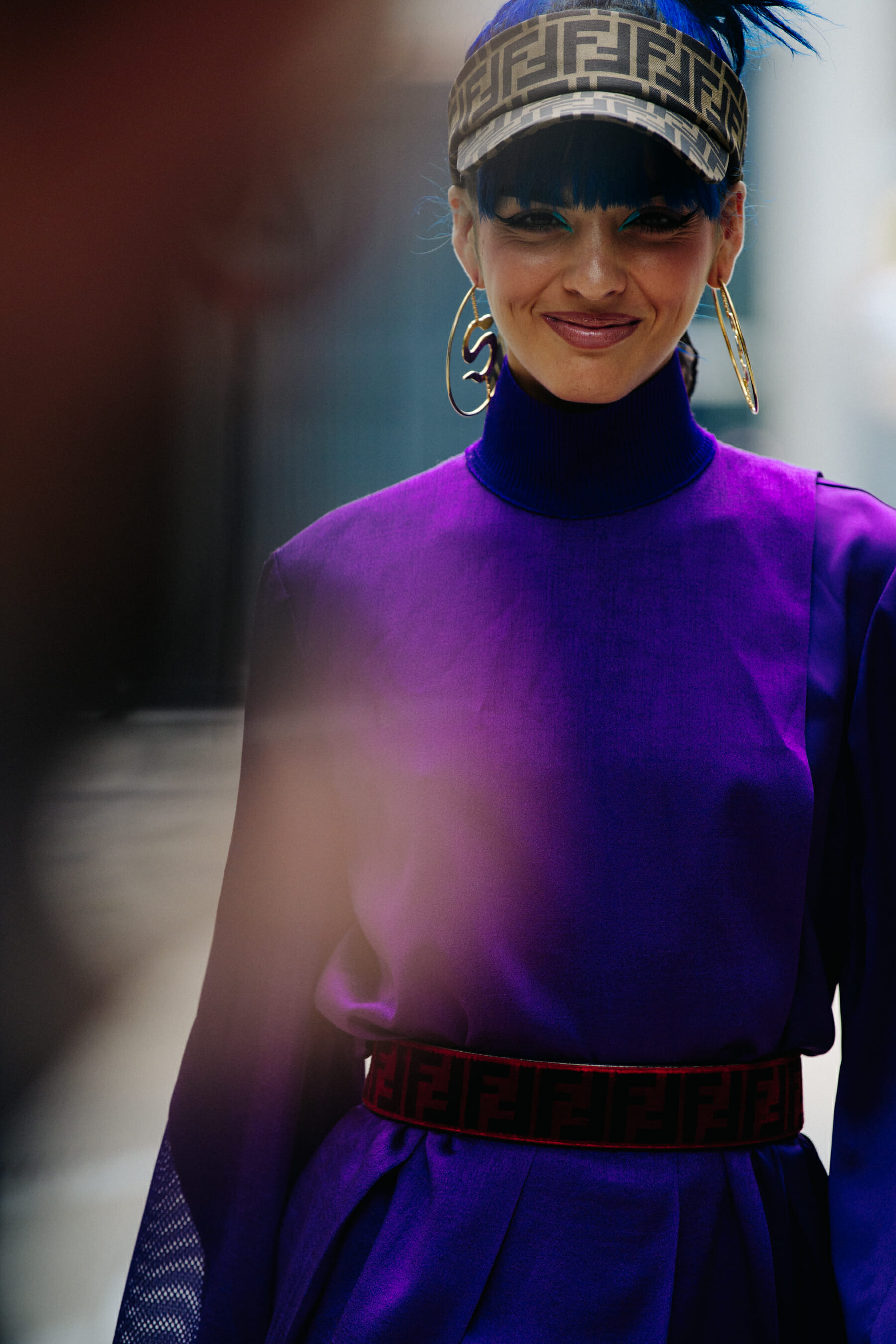 Woman wearing Fendi outfit