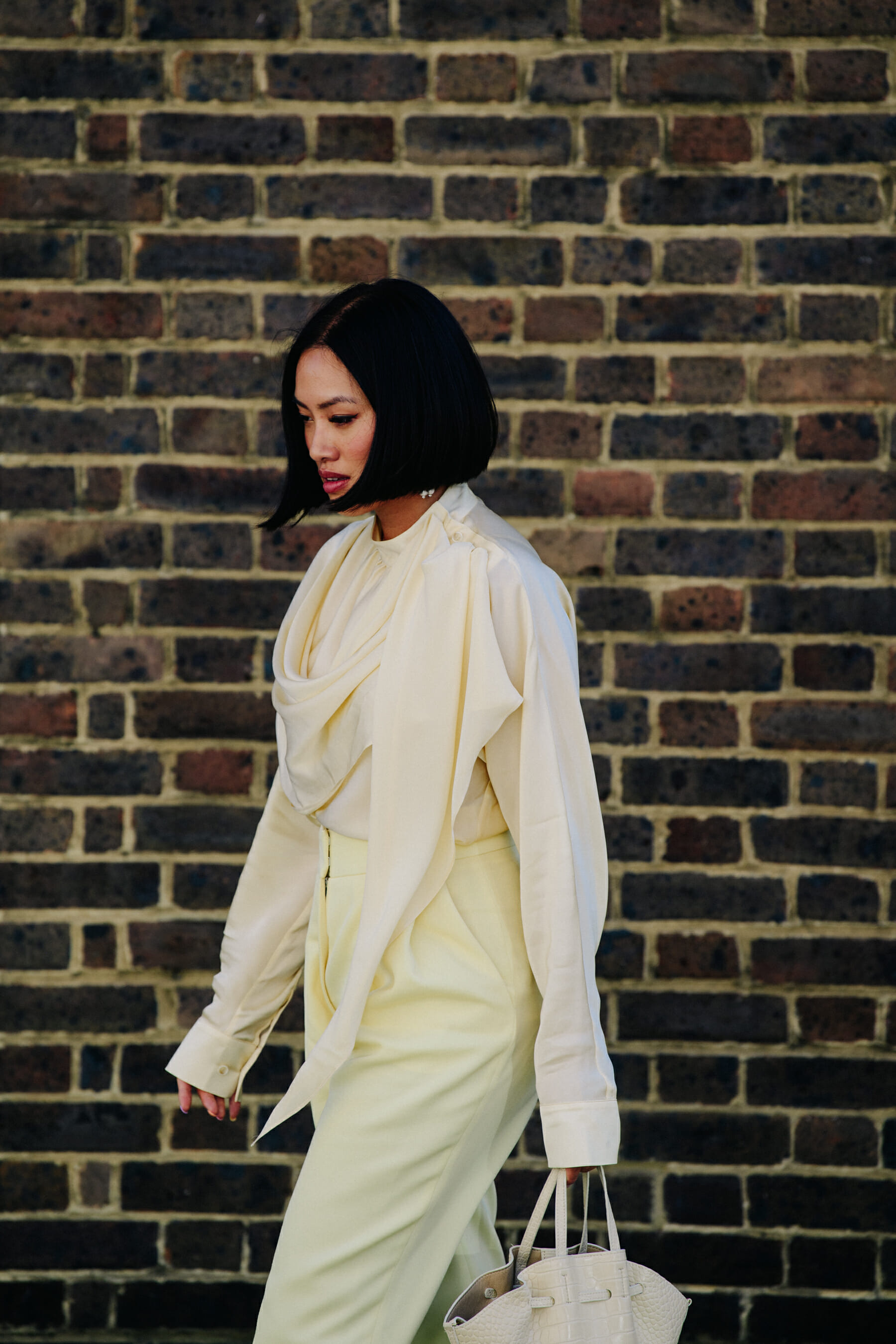 Woman wearing white dress
