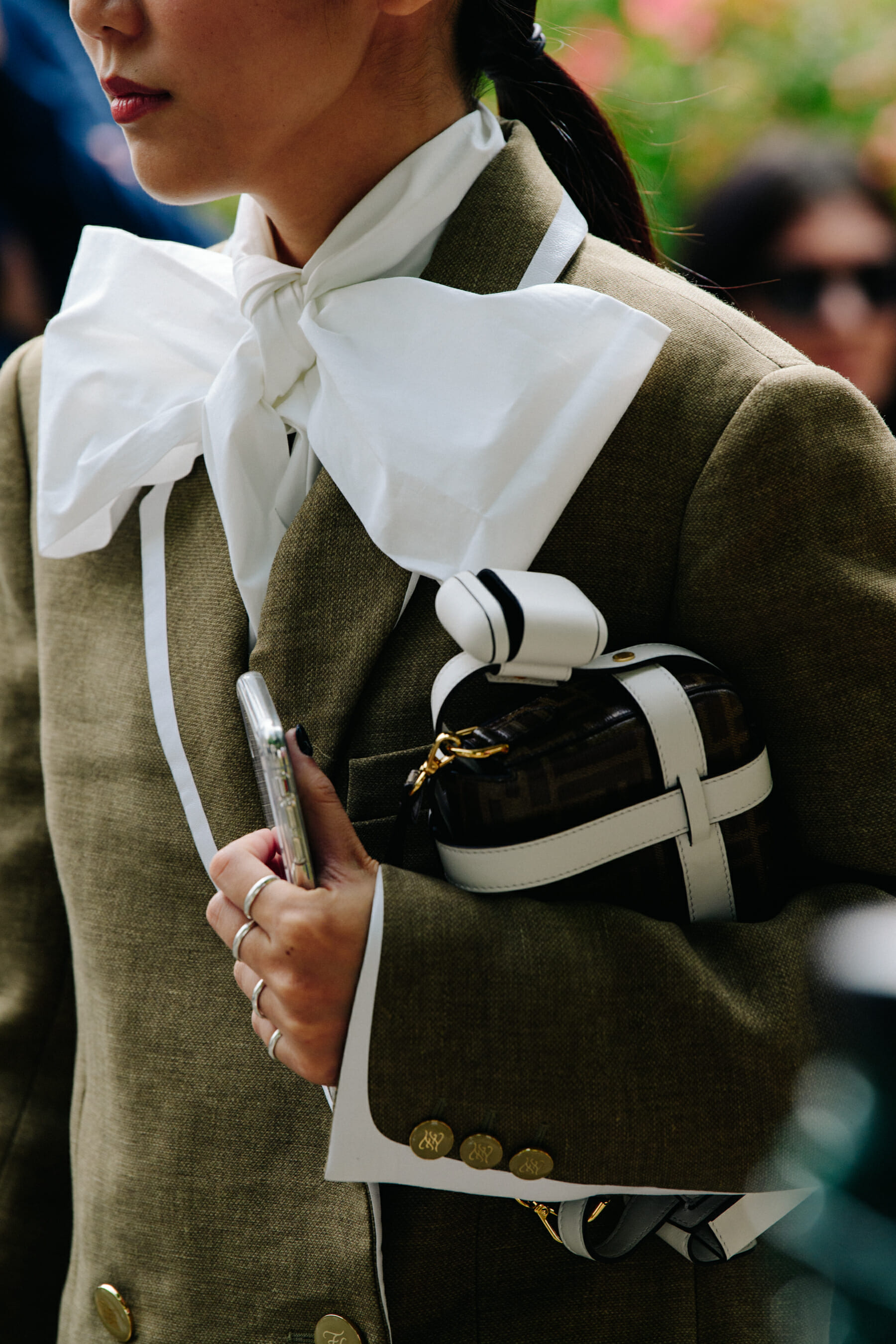 Blogger carrying Fendi bag