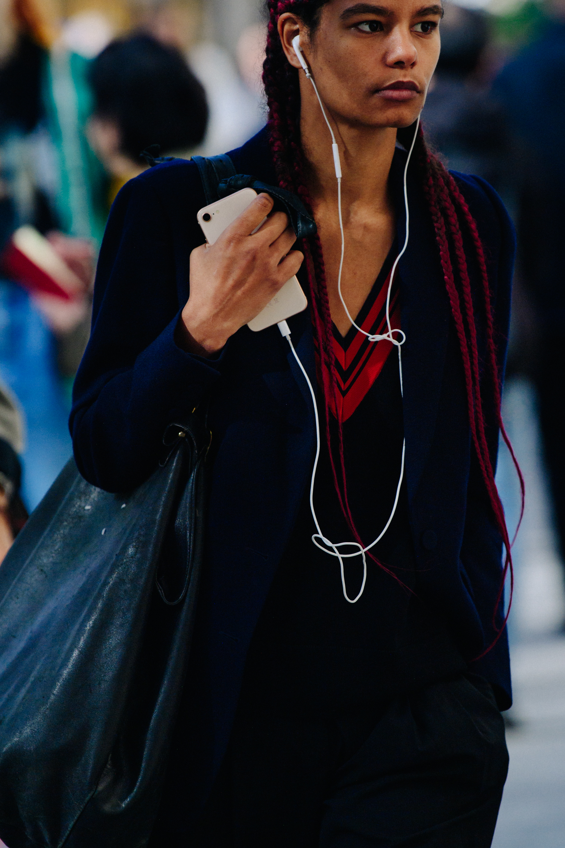 Man with red braids
