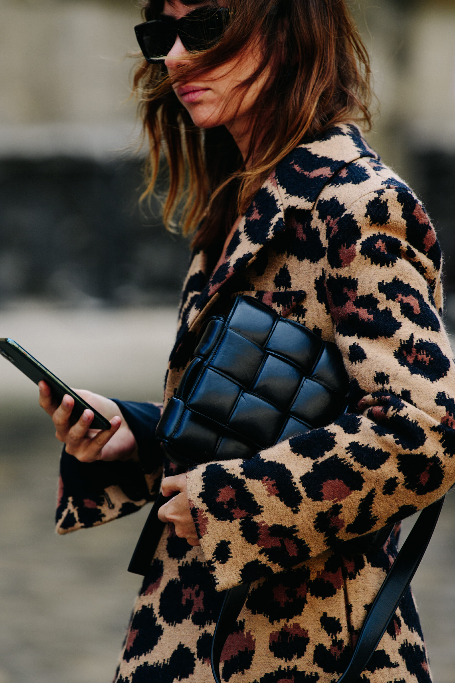 Woman carrying Bottega bag