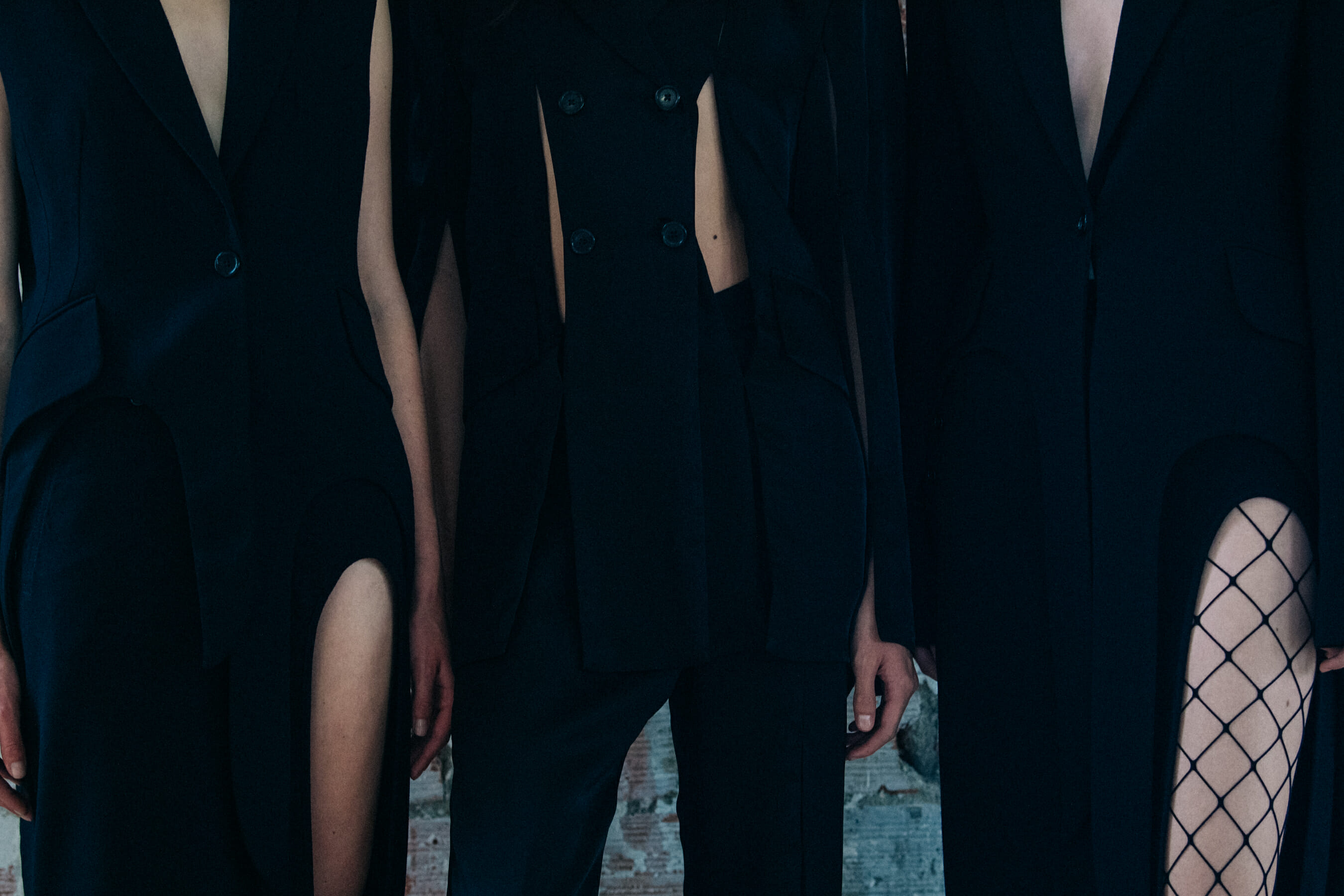 Ilona Desmet backstage at Ann Demeulemeester