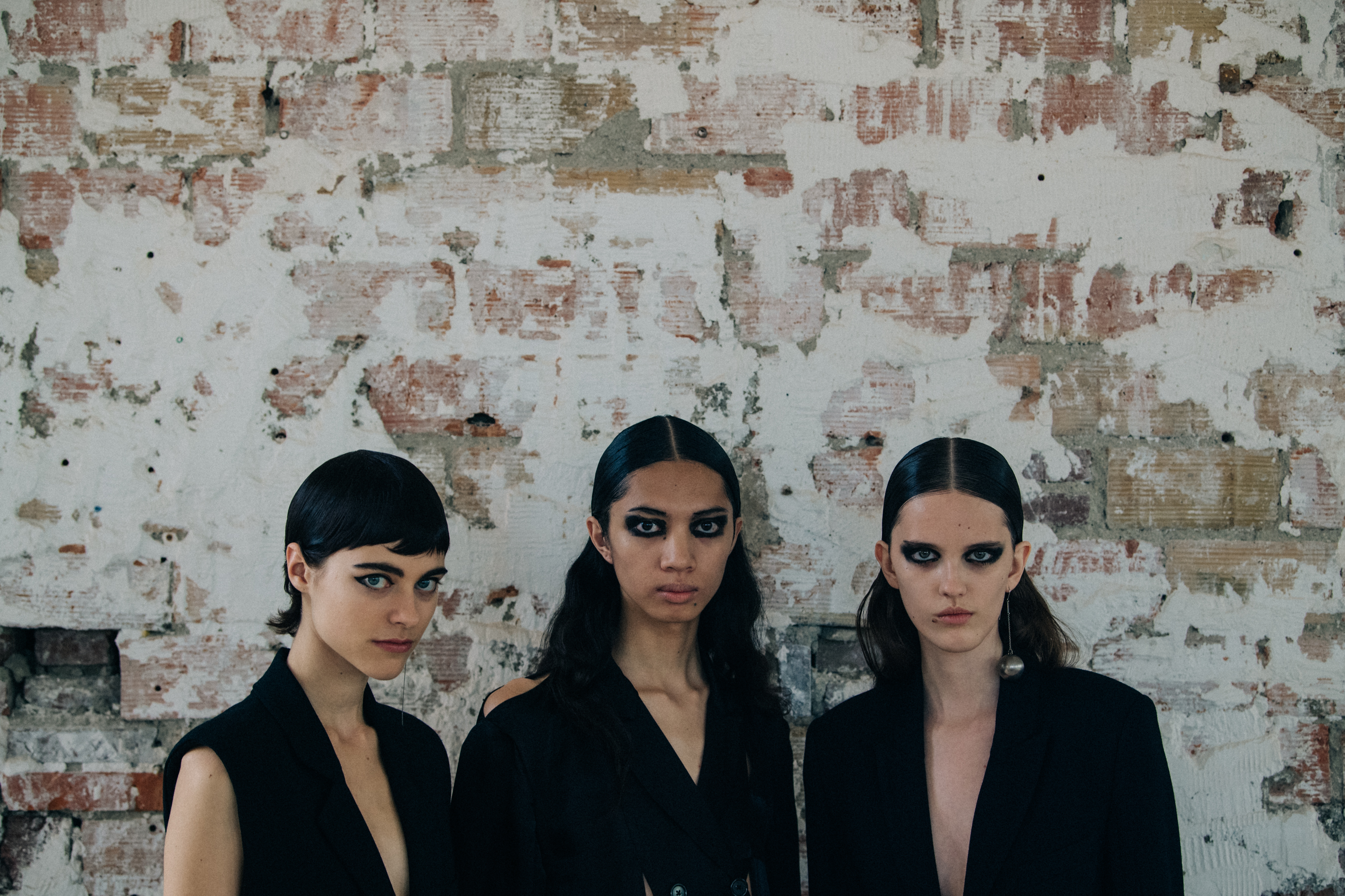 Ilona Desmet backstage at Ann Demeulemeester