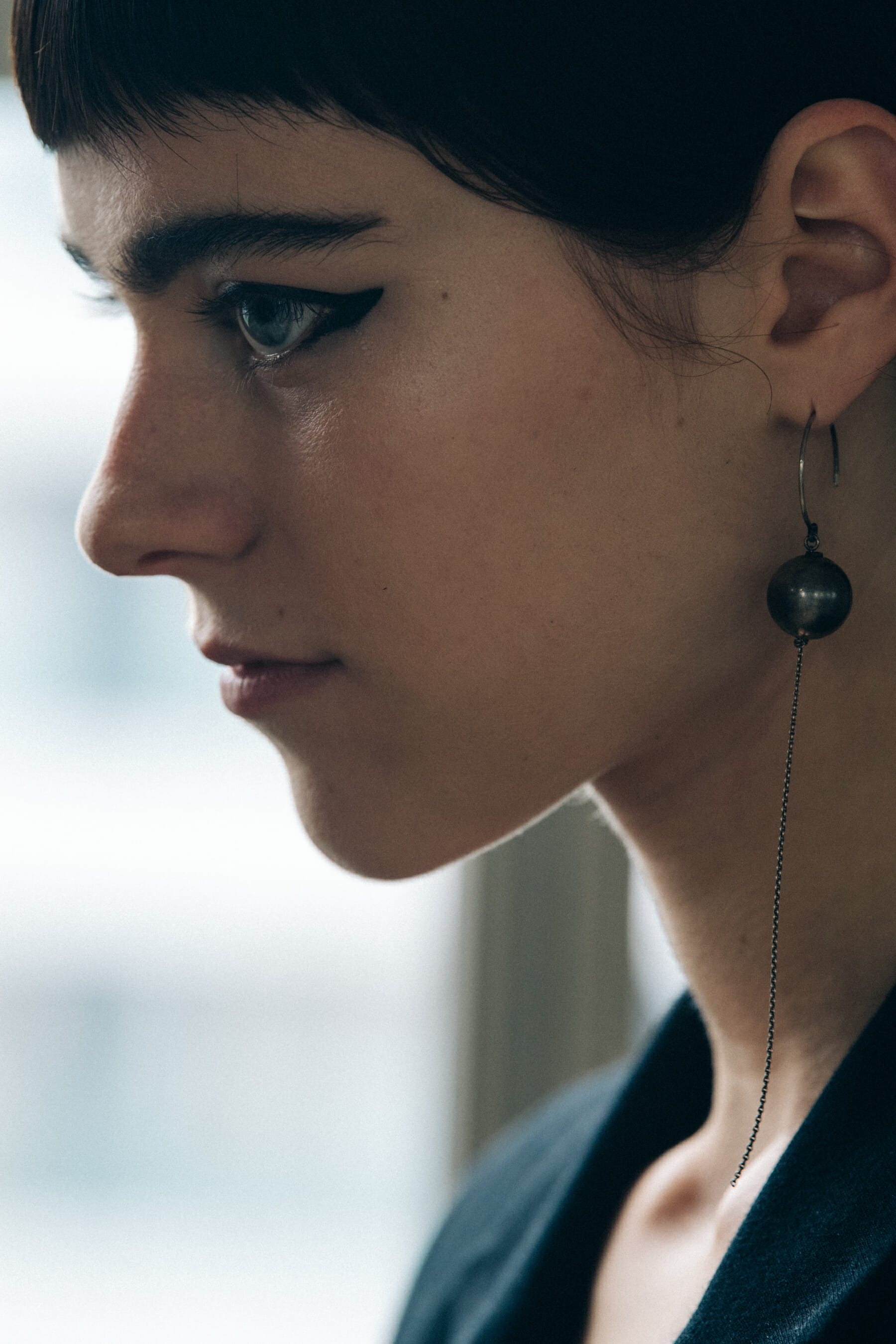 Ilona Desmet backstage at Ann Demeulemeester