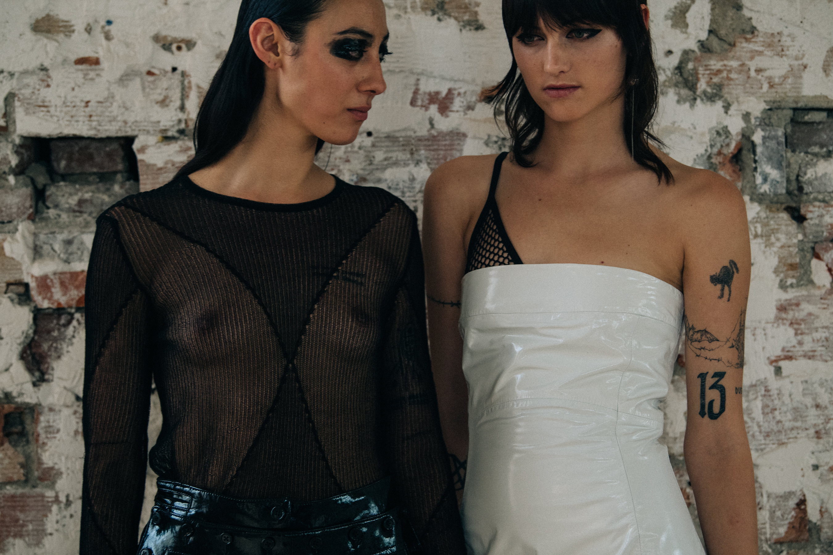 Gaia Orgeas backstage at Ann Demeulemeester