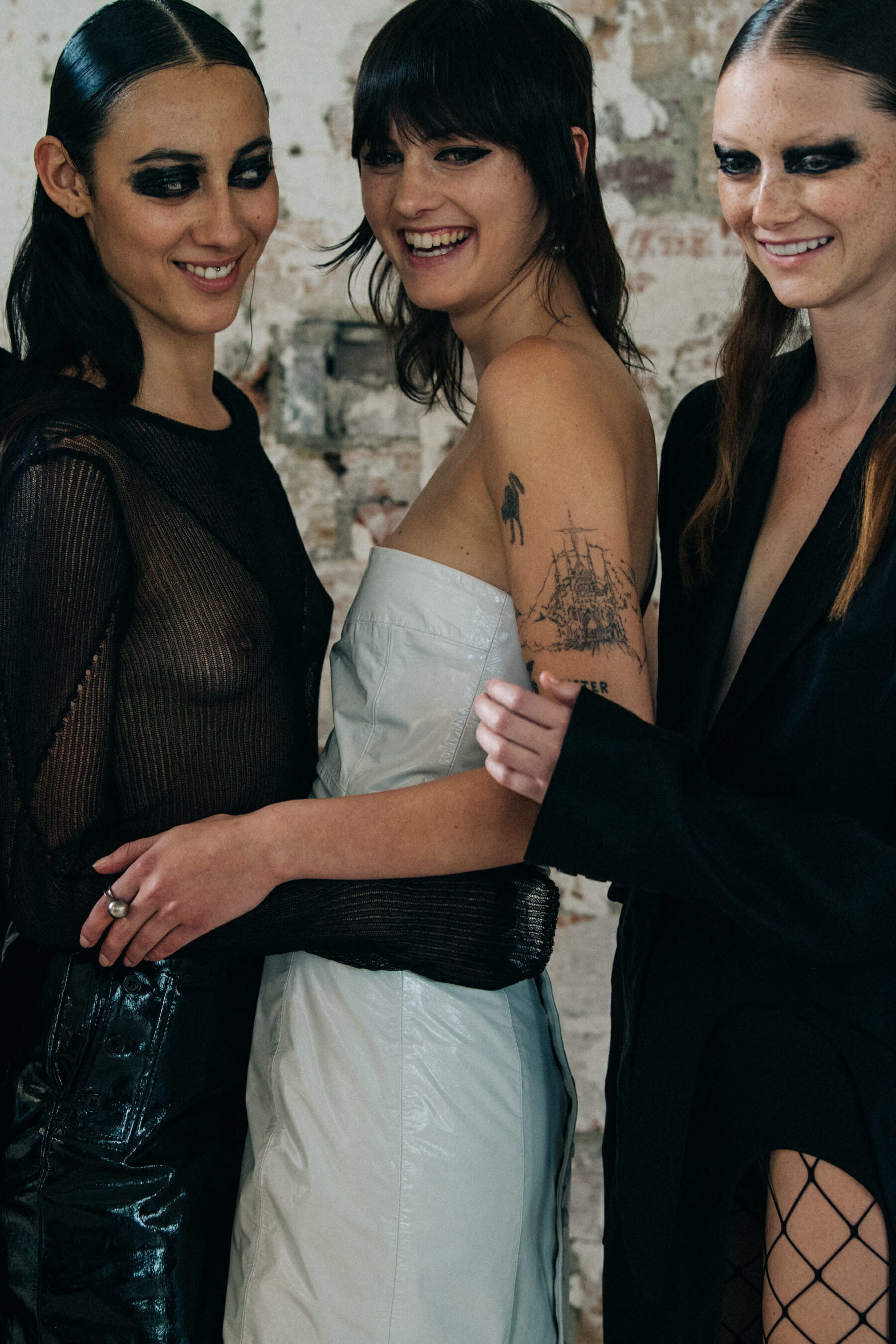 Gaia Orgeas backstage at Ann Demeulemeester