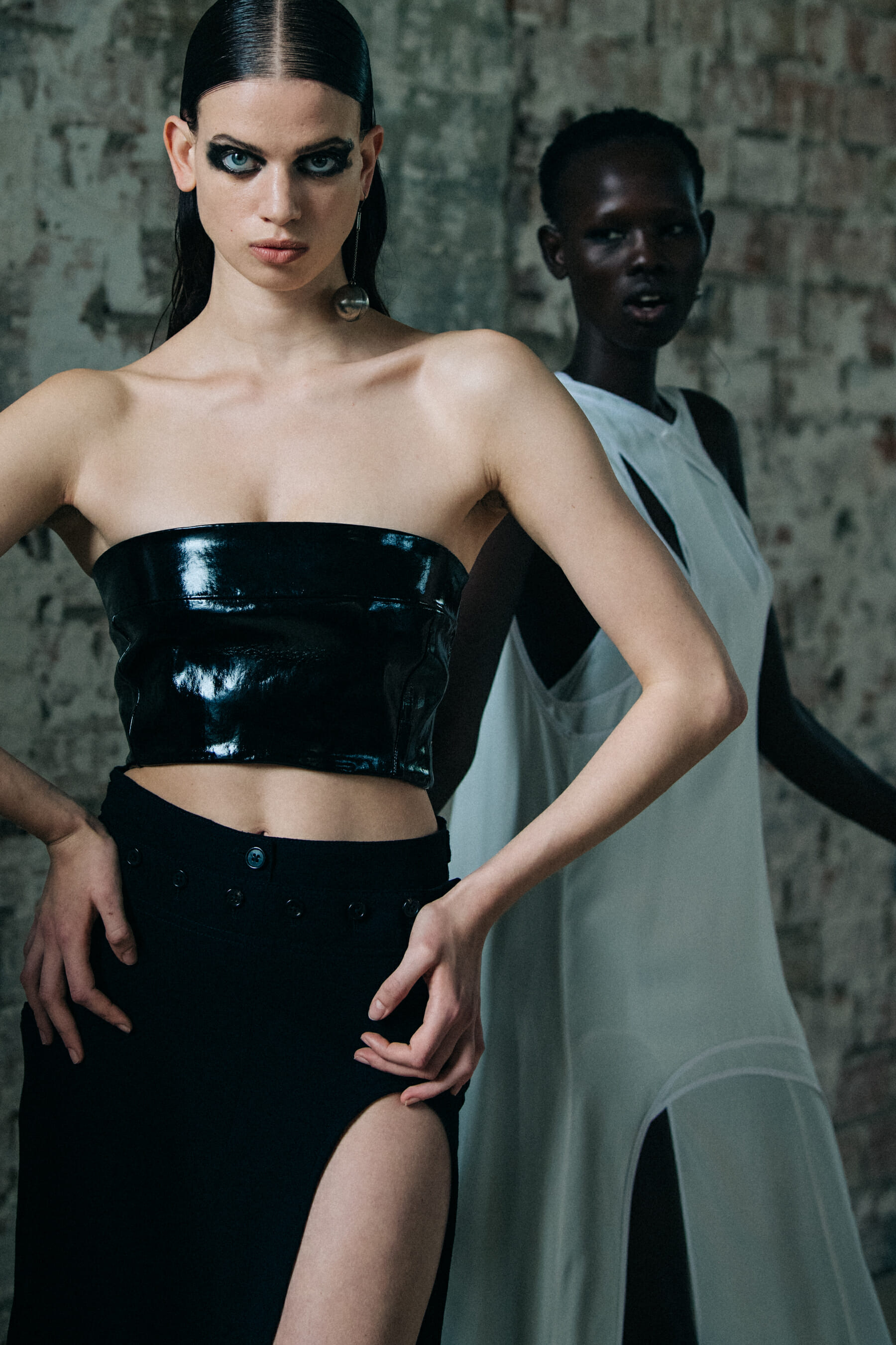 Lily McMenamy backstage at Ann Demeulemeester