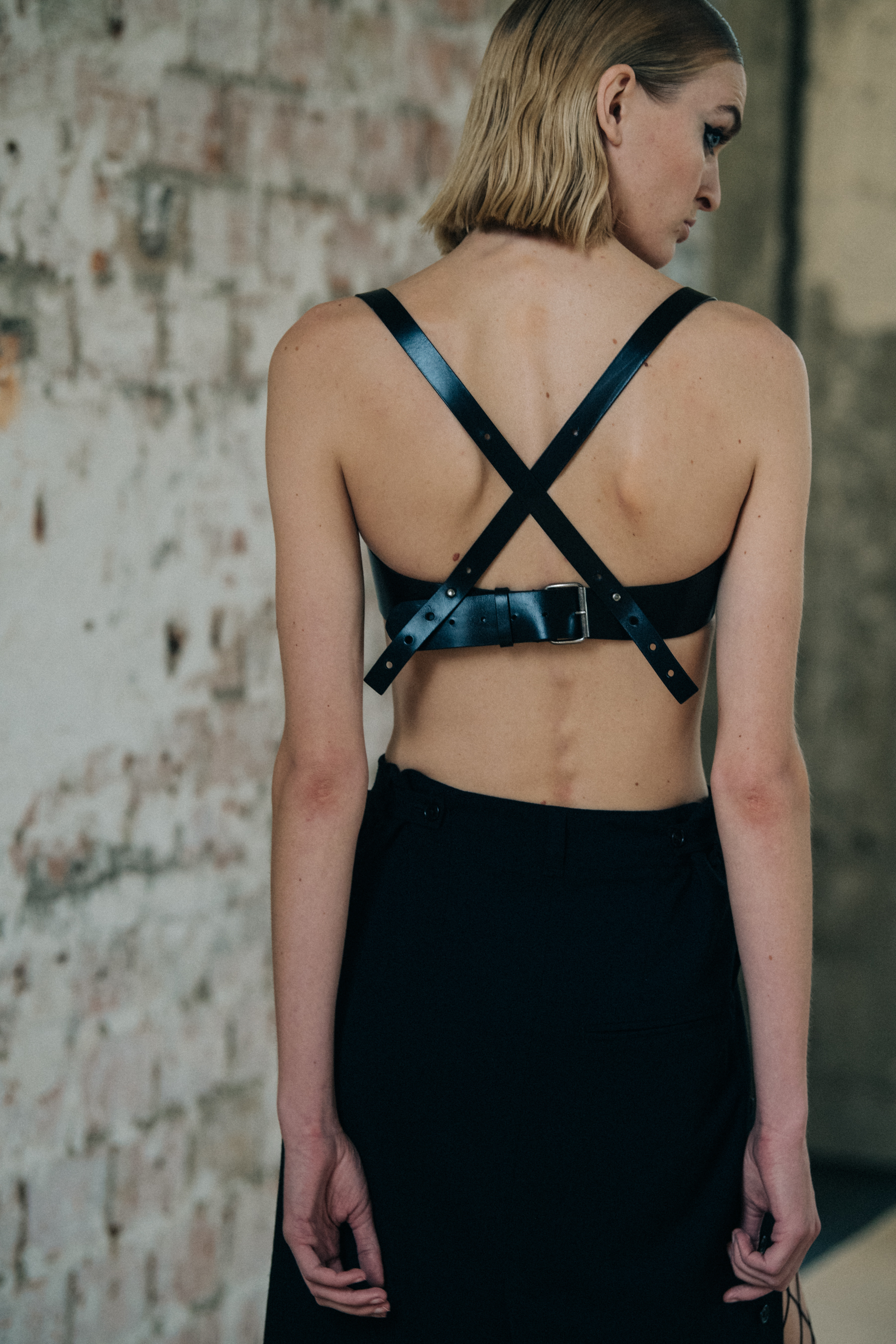 Juliane Gruner backstage at Ann Demeulemeester