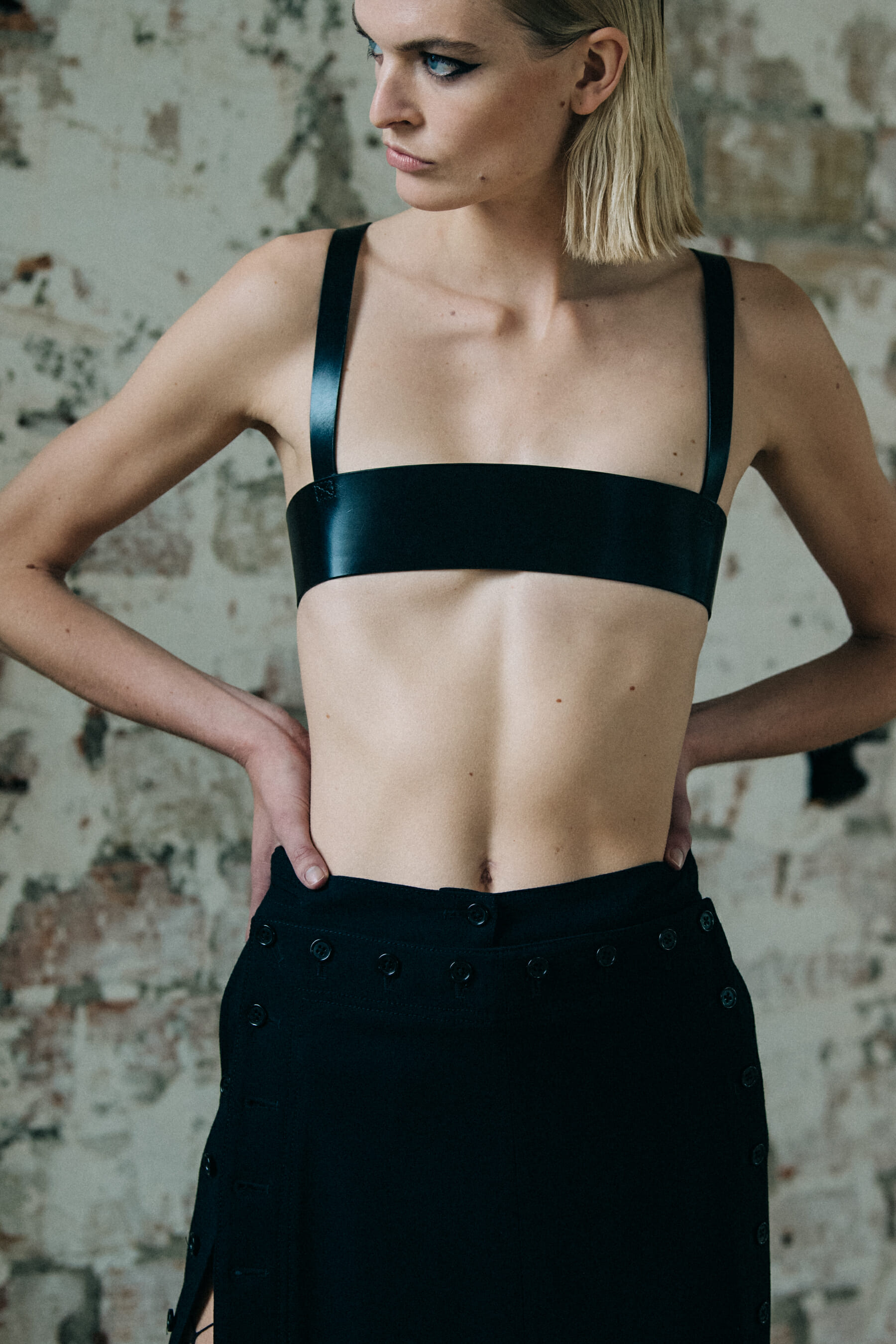 Juliane Gruner backstage at Ann Demeulemeester
