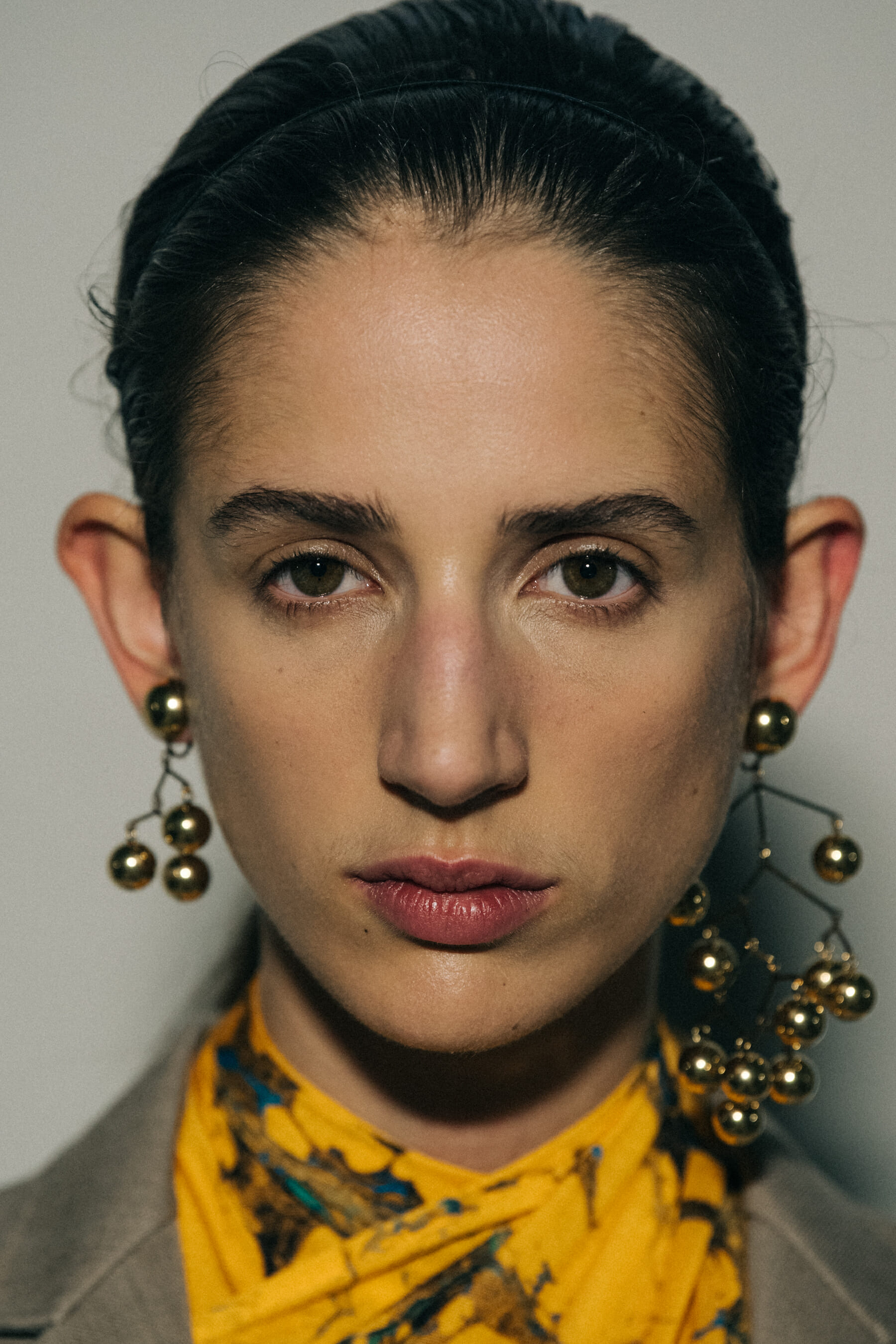 Rachel Marx backstage at Jil Sander