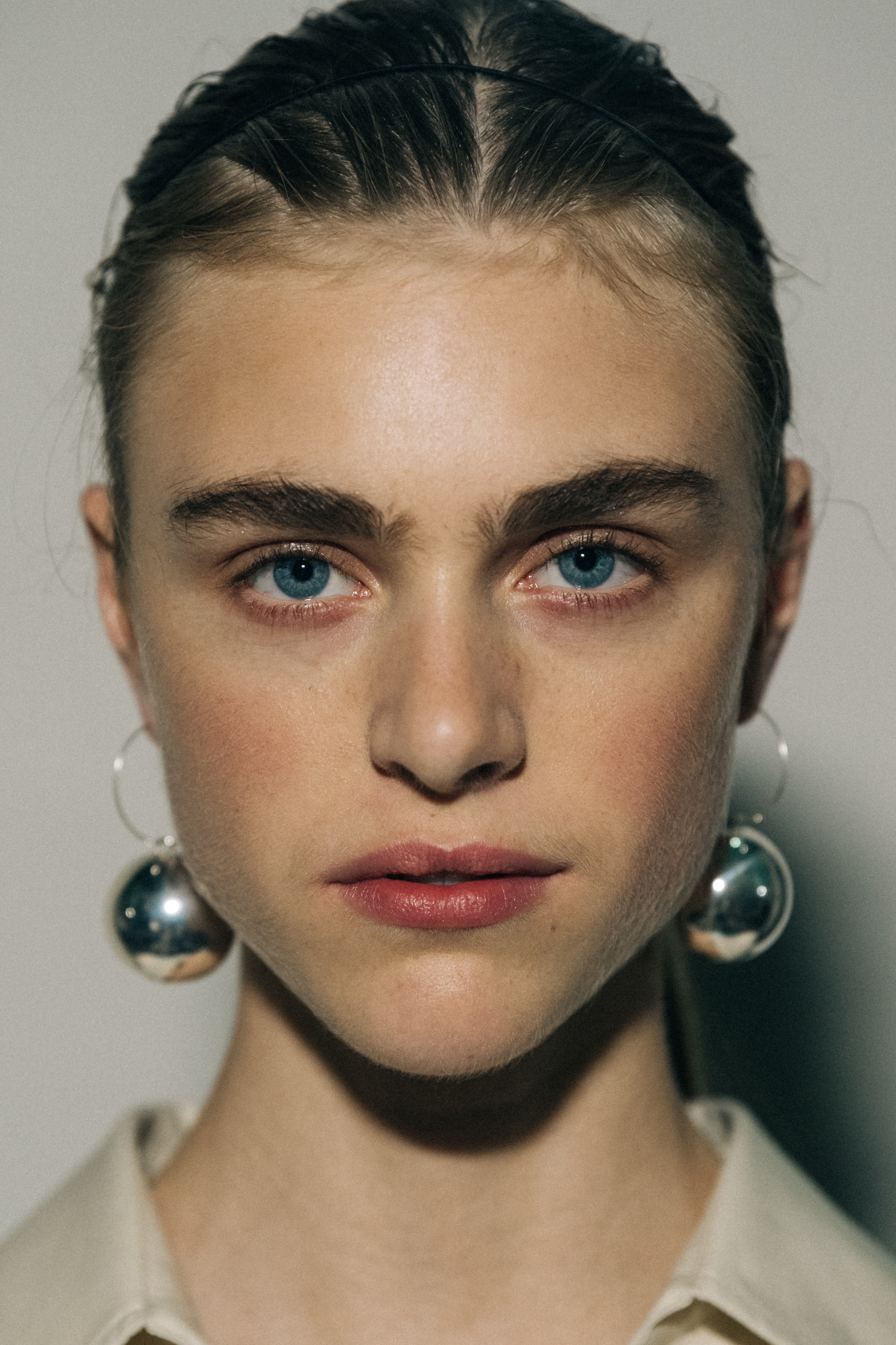Hedvig Palm backstage at Jil Sander