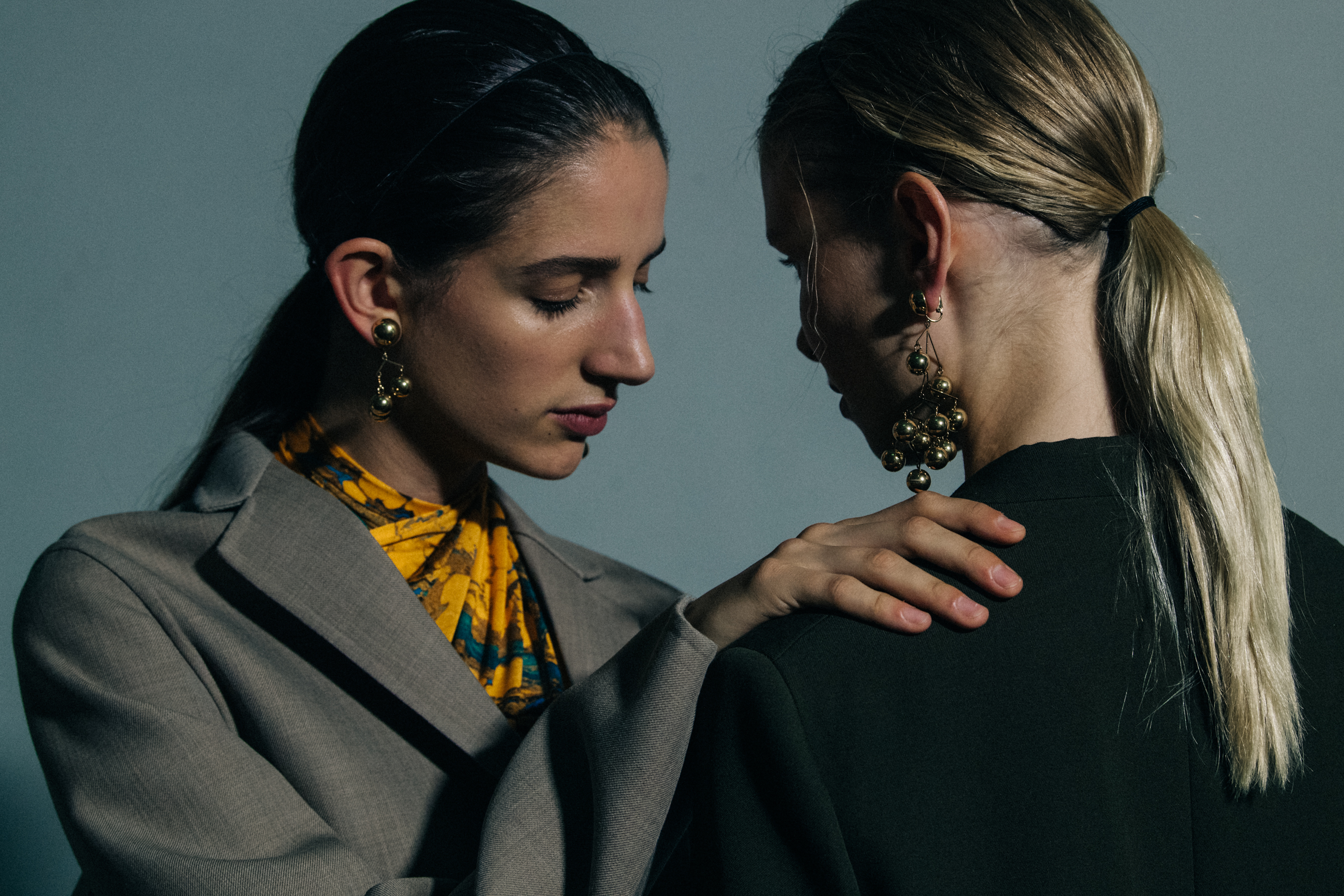 Rachel Marx backstage at Jil Sander