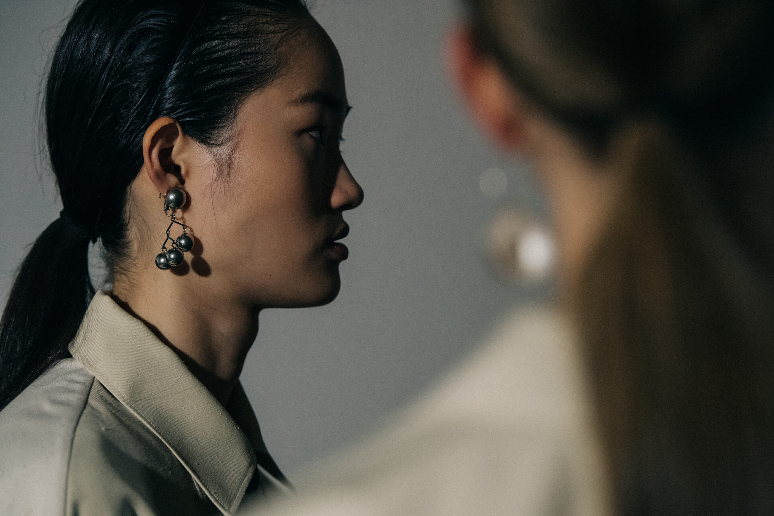 Models wearing white Jil Sander outfits