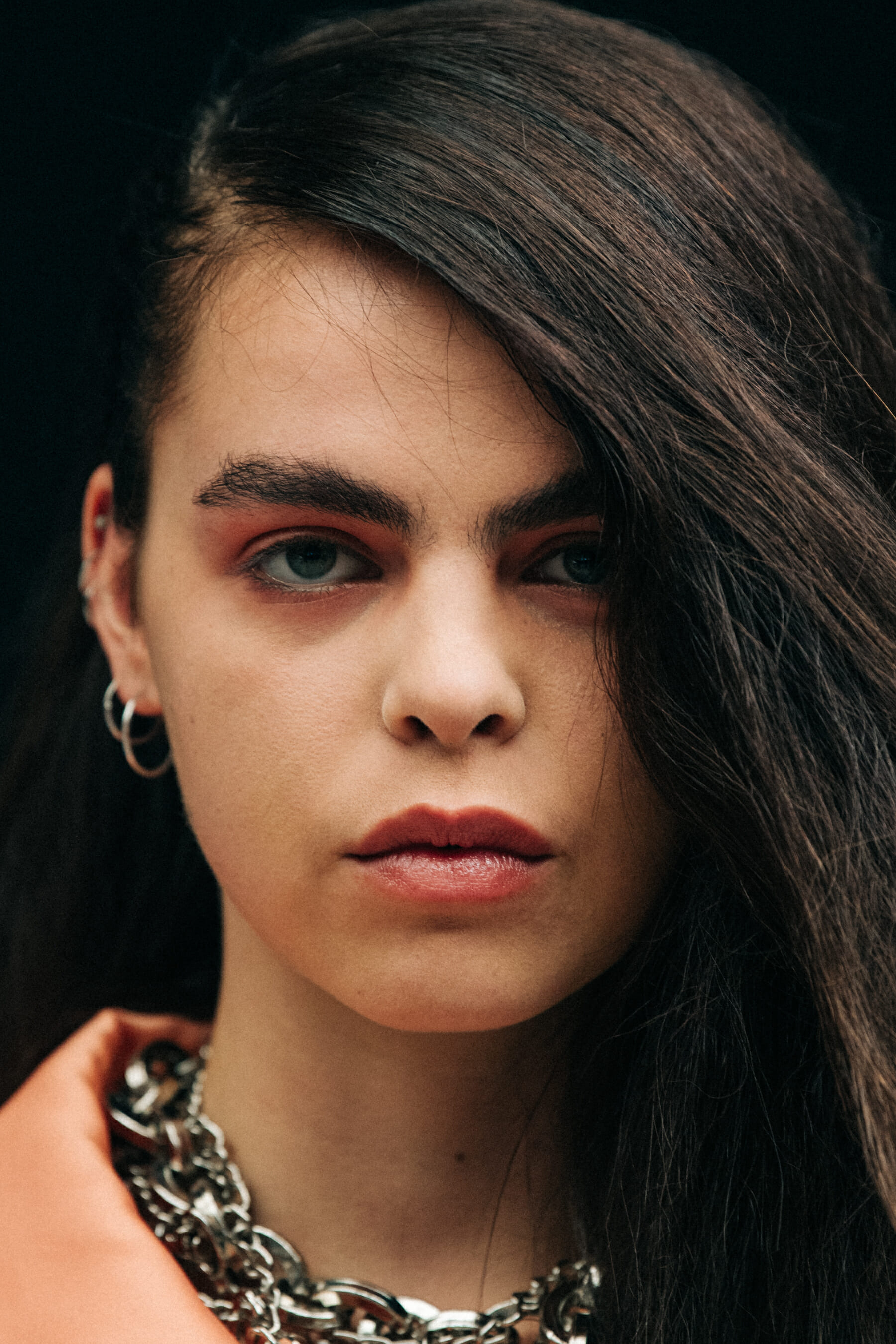 Bee Beardsworth backstage at Marques Almeida