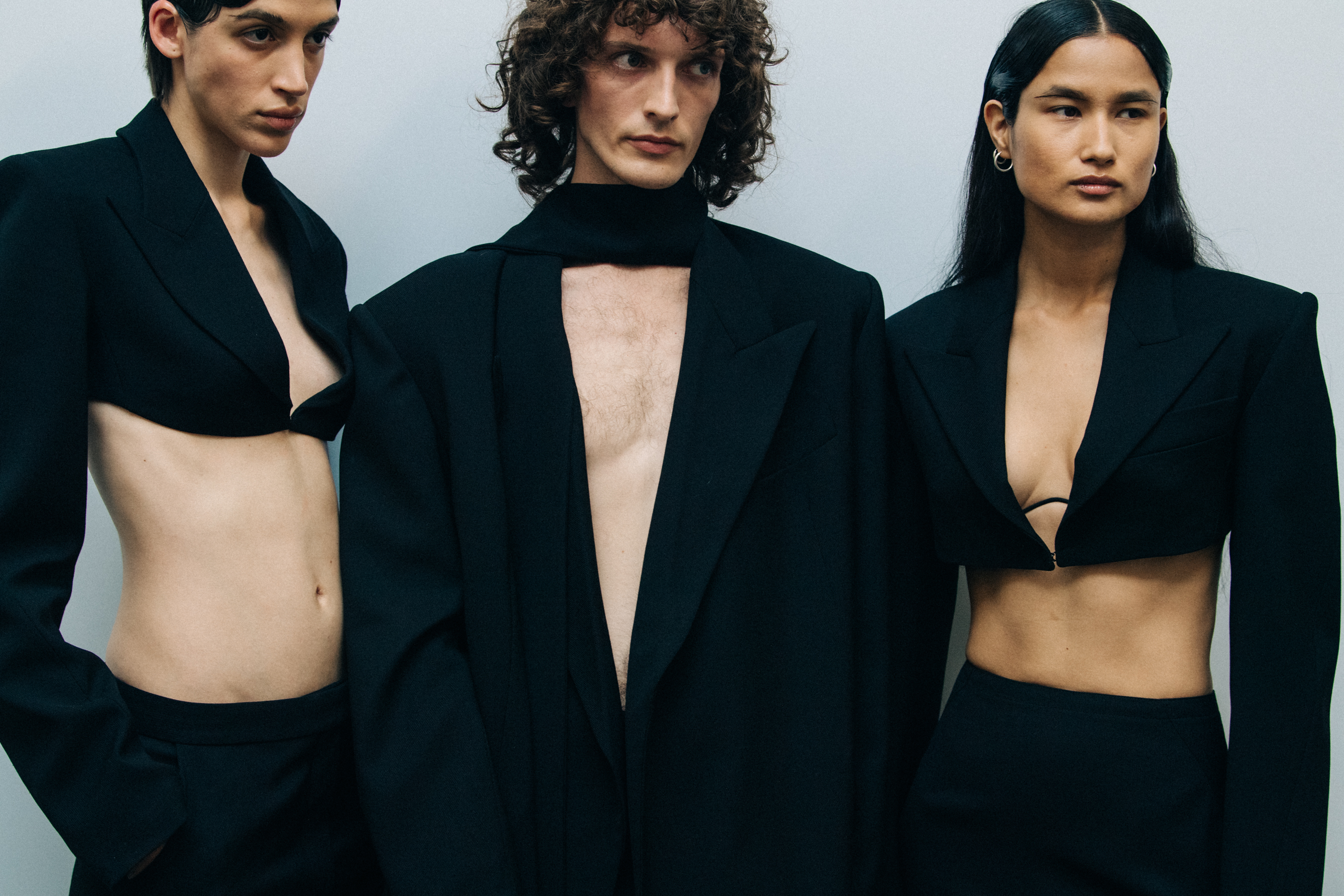 Varsha Thapa backstage at Mugler
