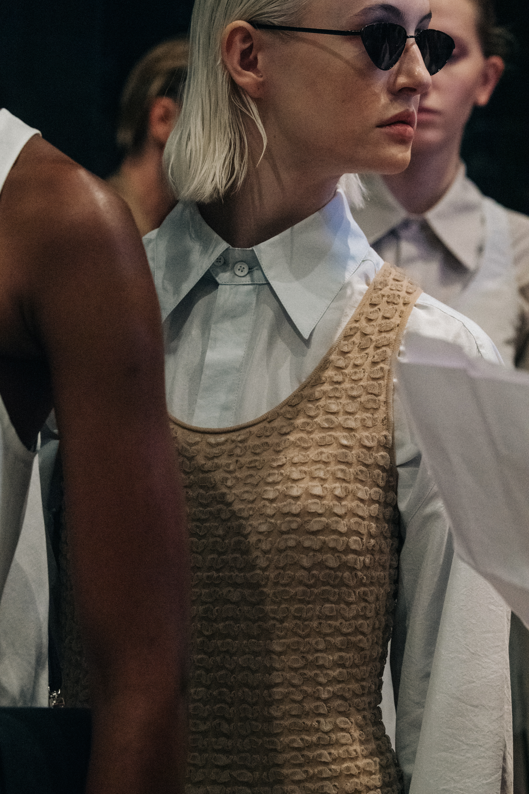 Daniela Beresova backstage at Nehera