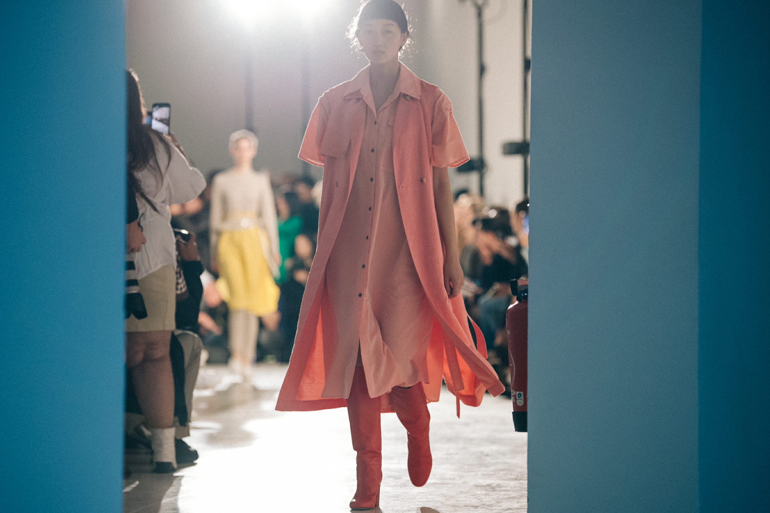 Models on runway at Nehera