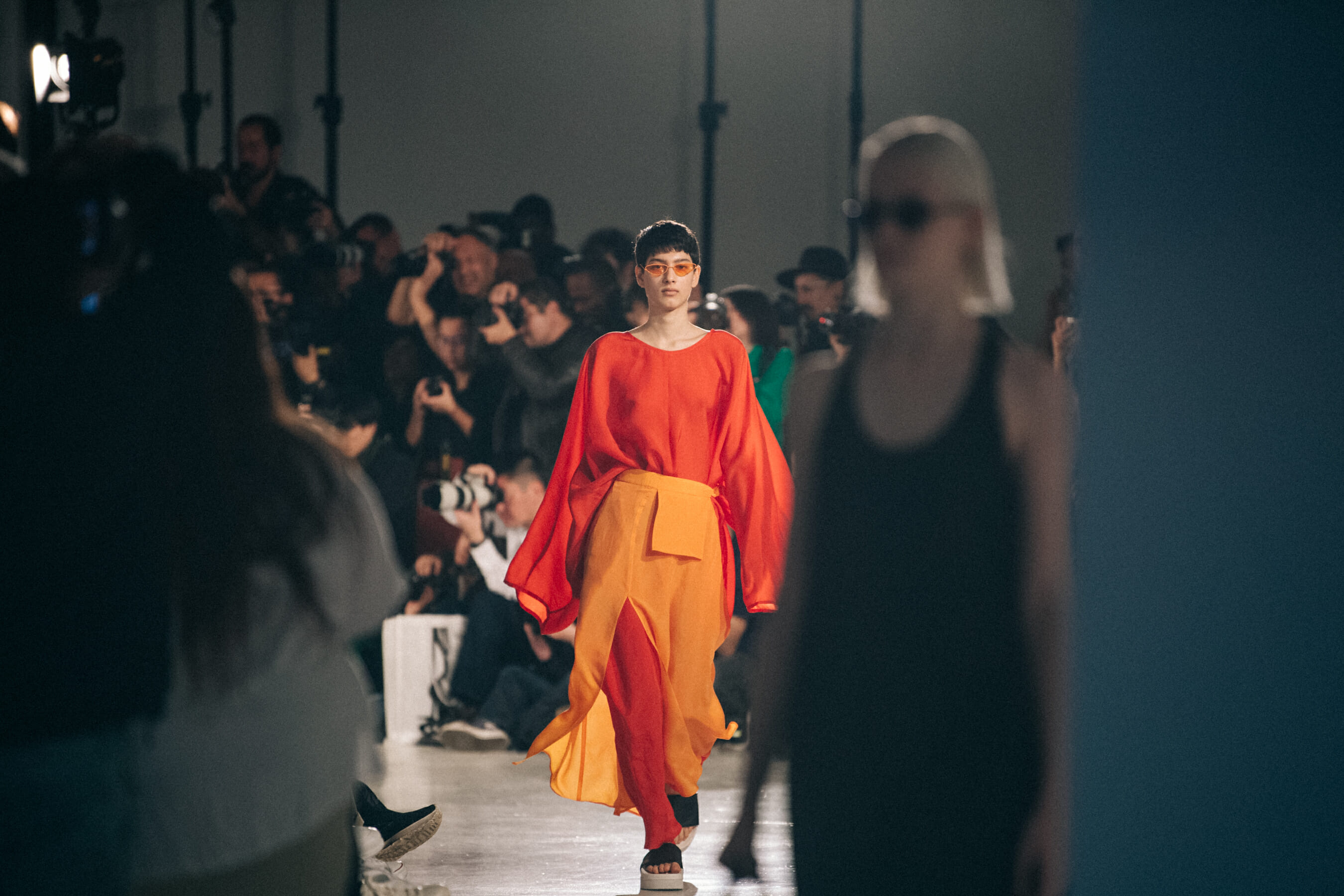 Models on runway at Nehera