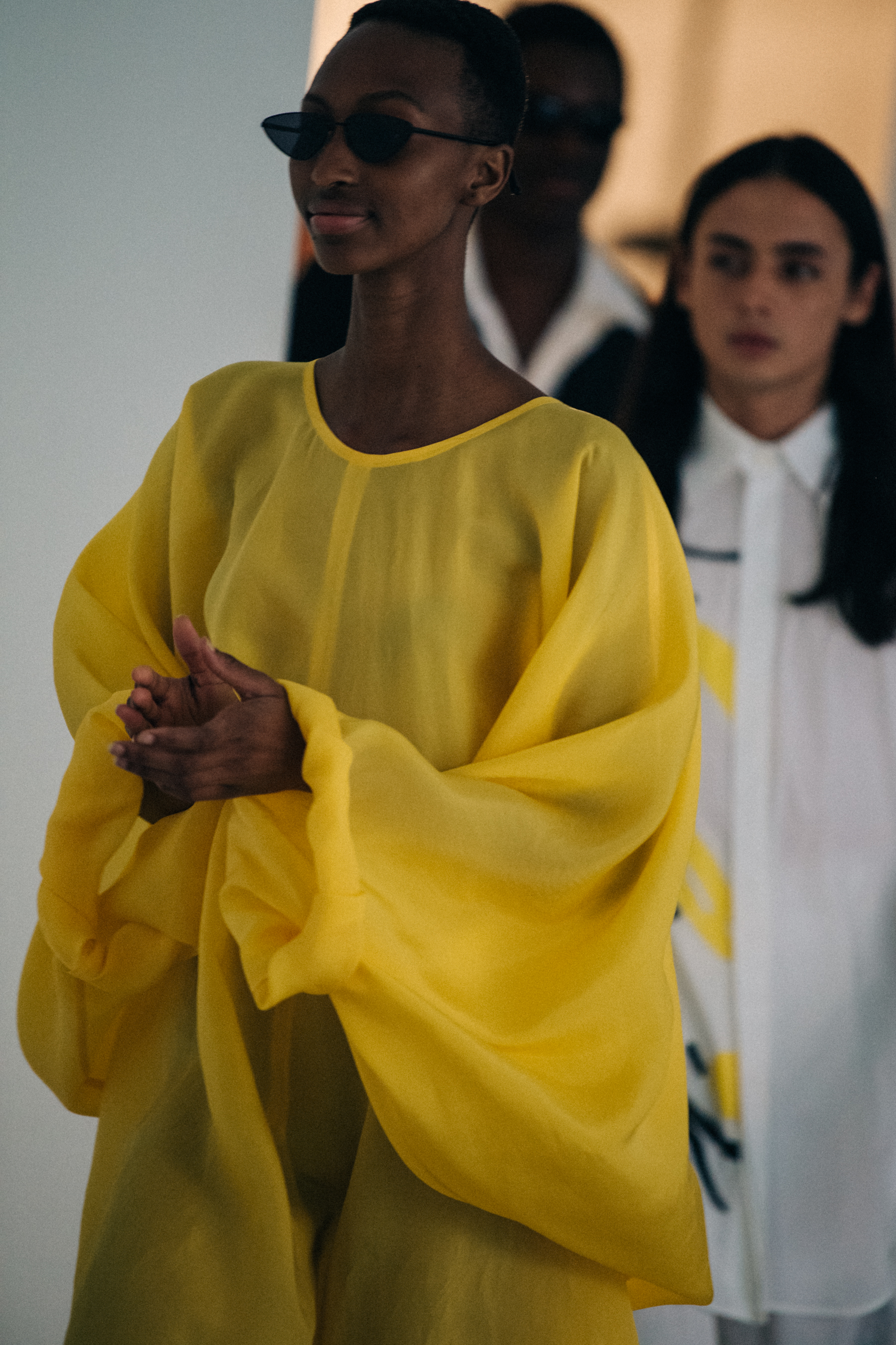Models on runway at Nehera